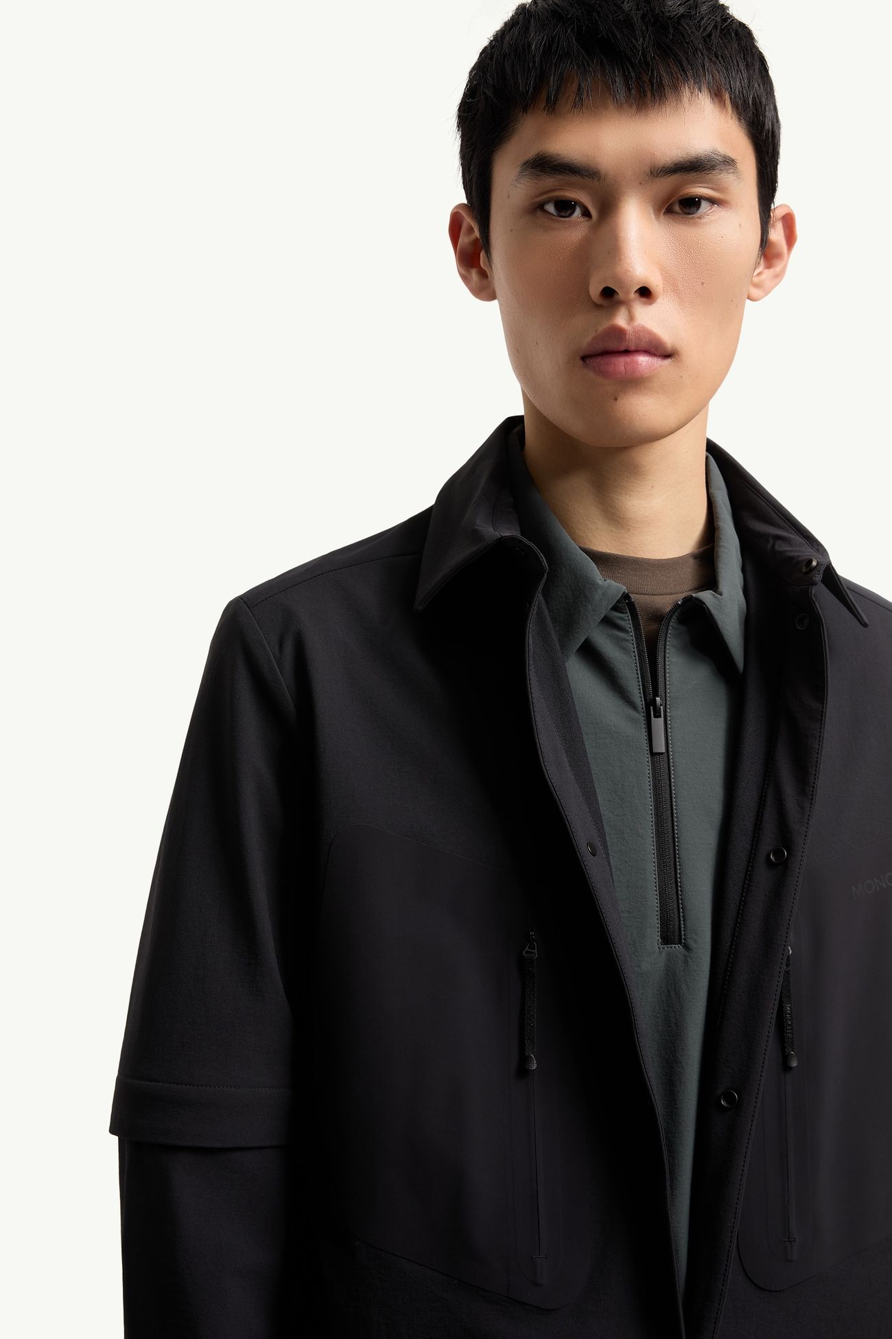 로고 2-in1 셔츠 재킷 남성 블랙 Moncler 6