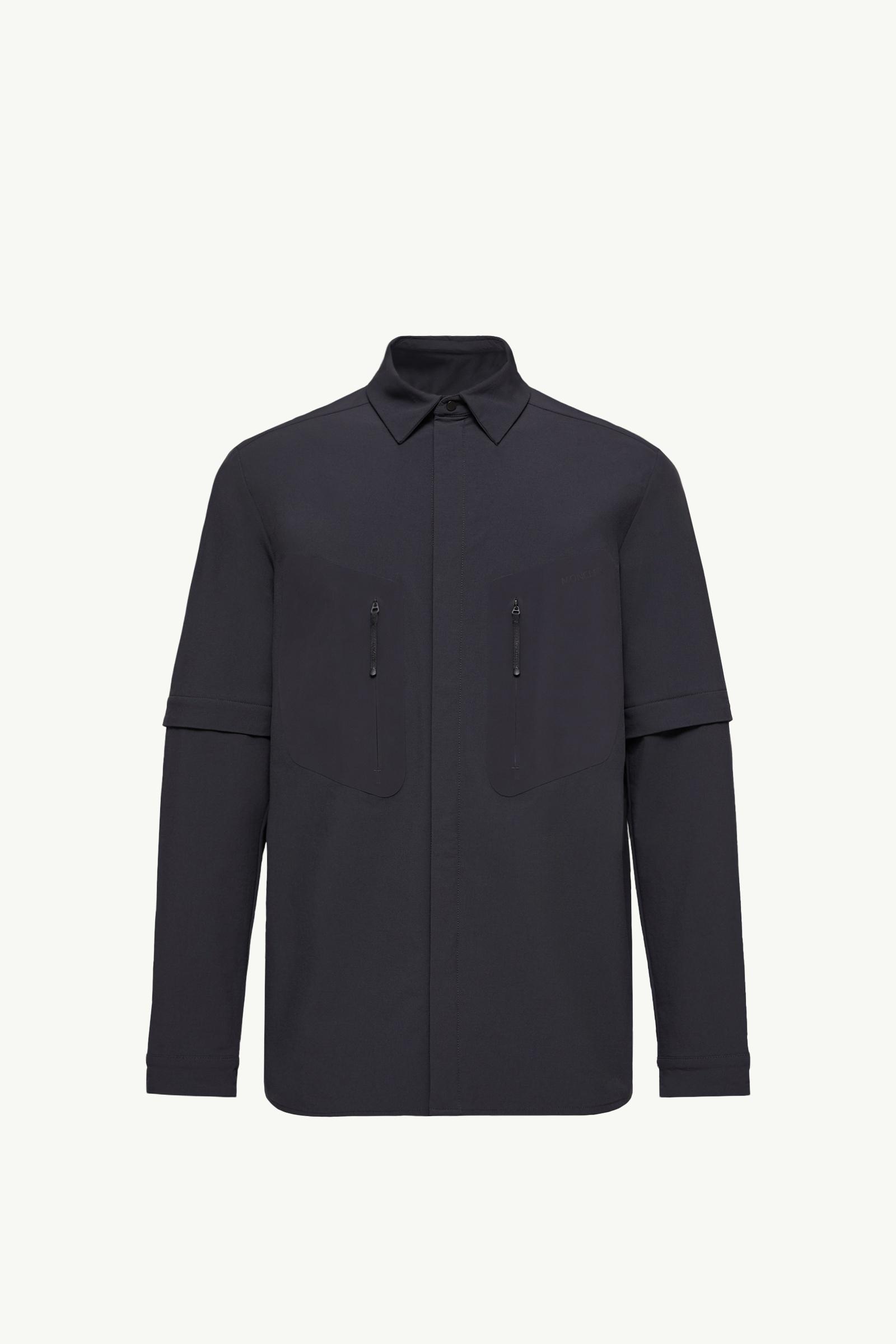 Logo 2-in1 Shirt Jacket Men Black Moncler, 1 of 0