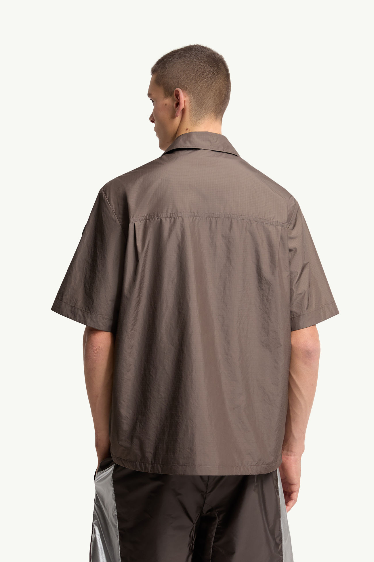 Kurzarmshirt mit Logo Herren Braun Moncler 4