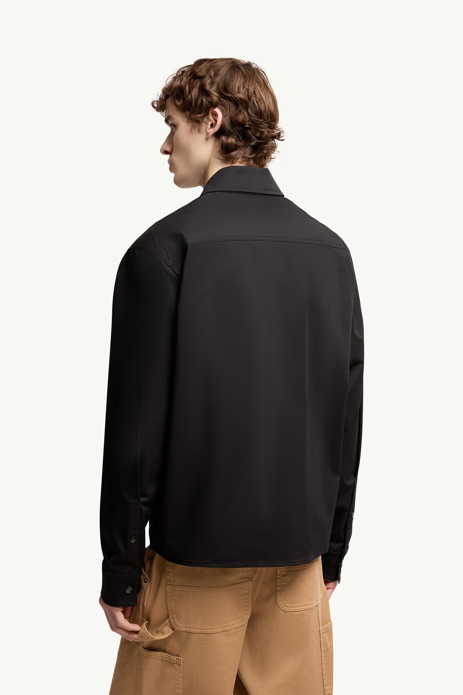 MONCLER シャツ MONCLER GENIUS 7 Moncler FRGMT Hiroshi Fujiwara Logo-Print Cotton