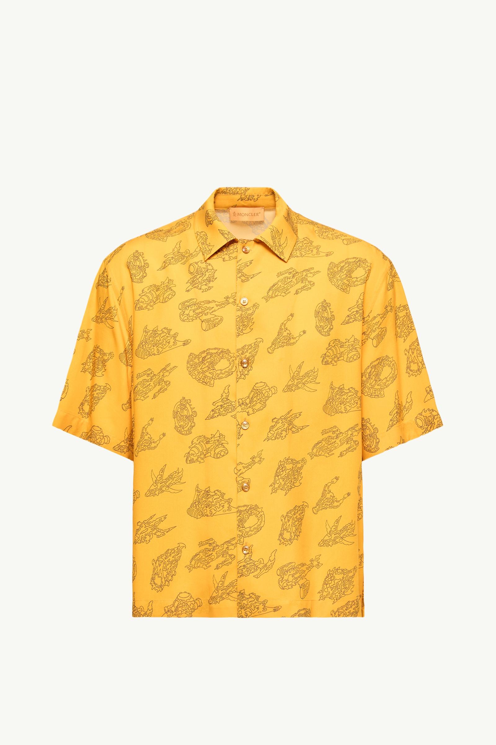Space MonDuck Short Sleeve Shirt Men Yellow Moncler, 1 of 0