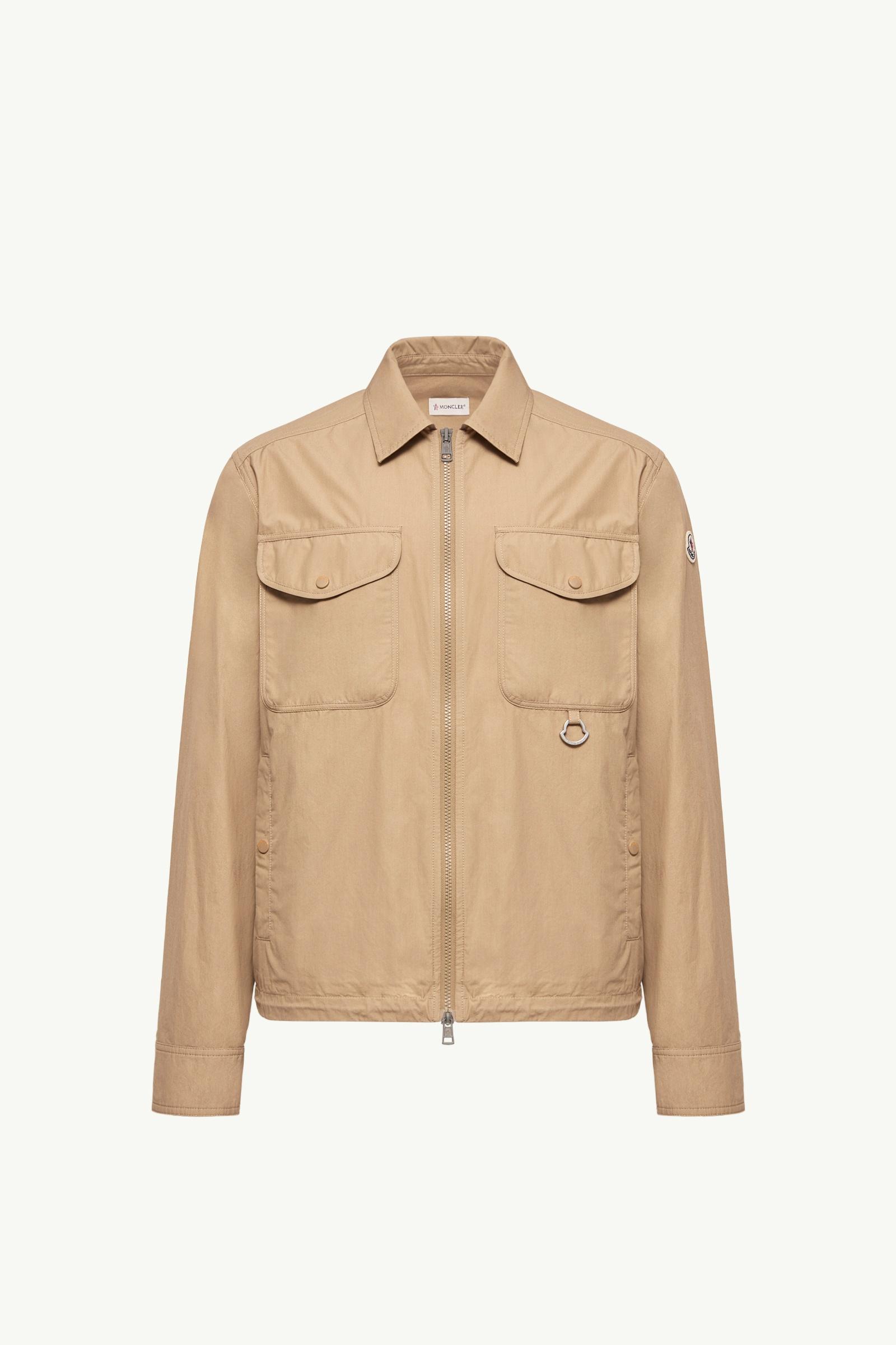 男士棉质长袖拉链衬衫 男士 米色 Moncler, 1 of 0