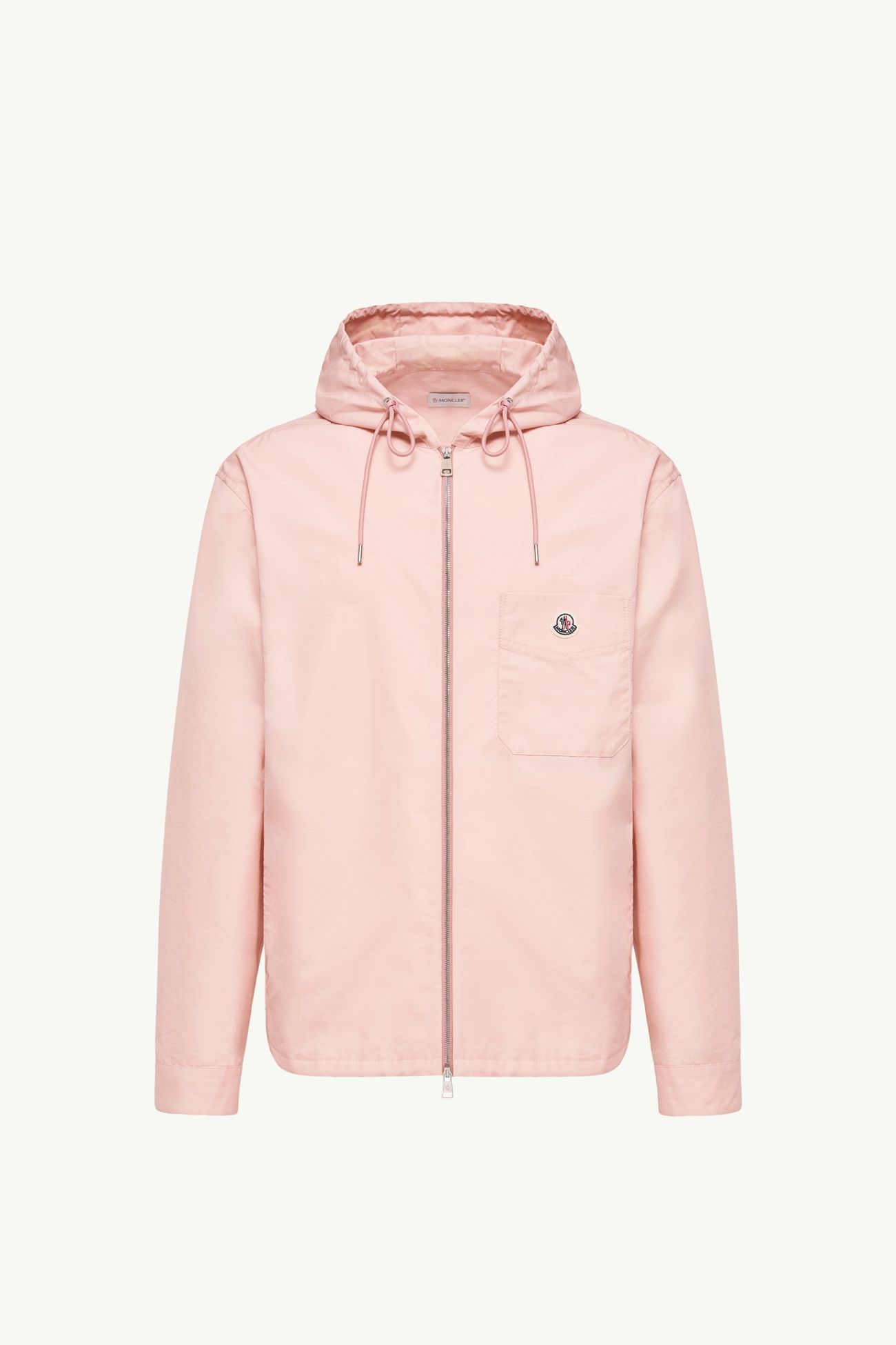 棉質混紡府綢連帽外套 男士 粉紅色 Moncler 2