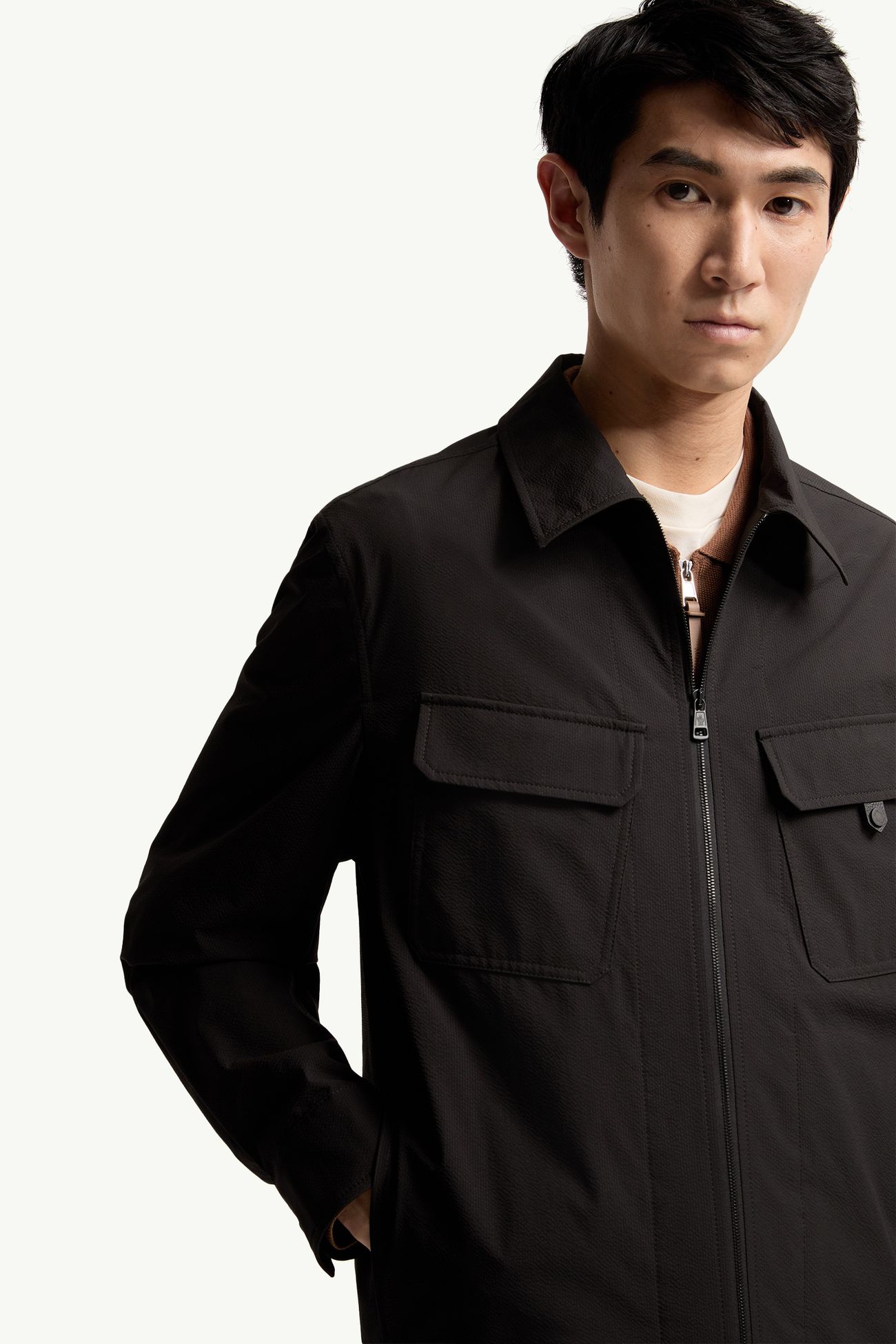 Chaqueta camisera de sirsaca Hombre Negro Moncler 5