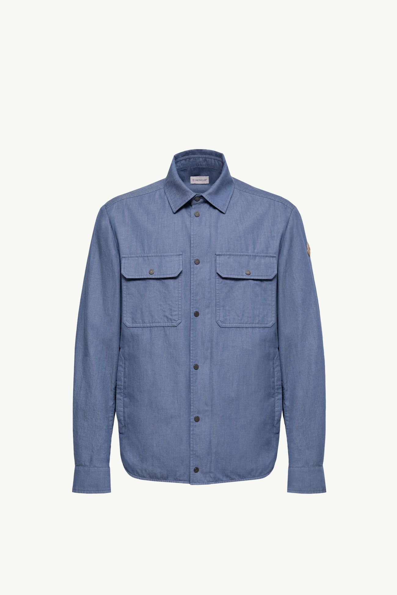 Giacca camicia in denim Uomo Blu Cielo Moncler 2