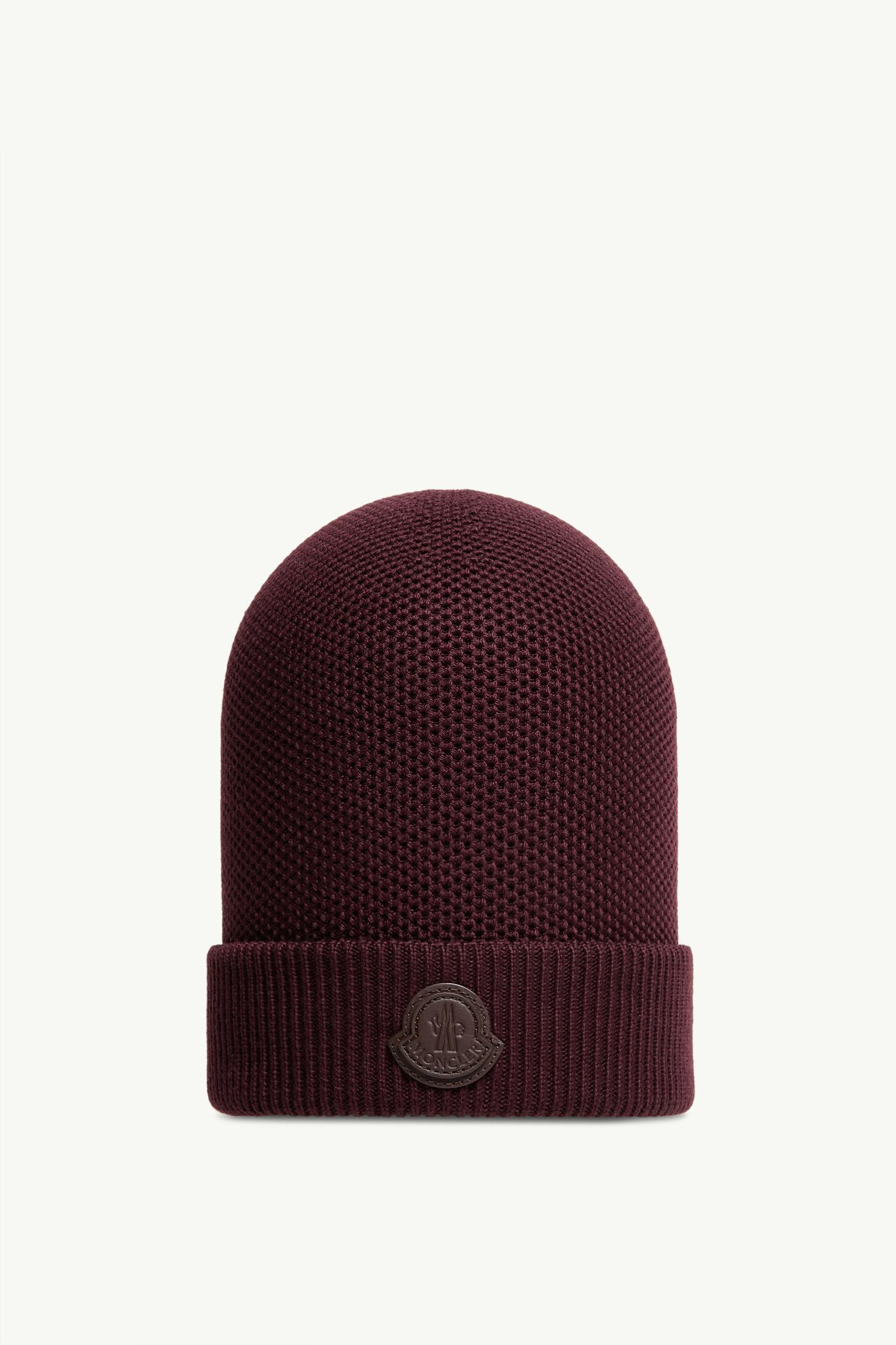 Gorro de lana Hombre Burdeos Moncler