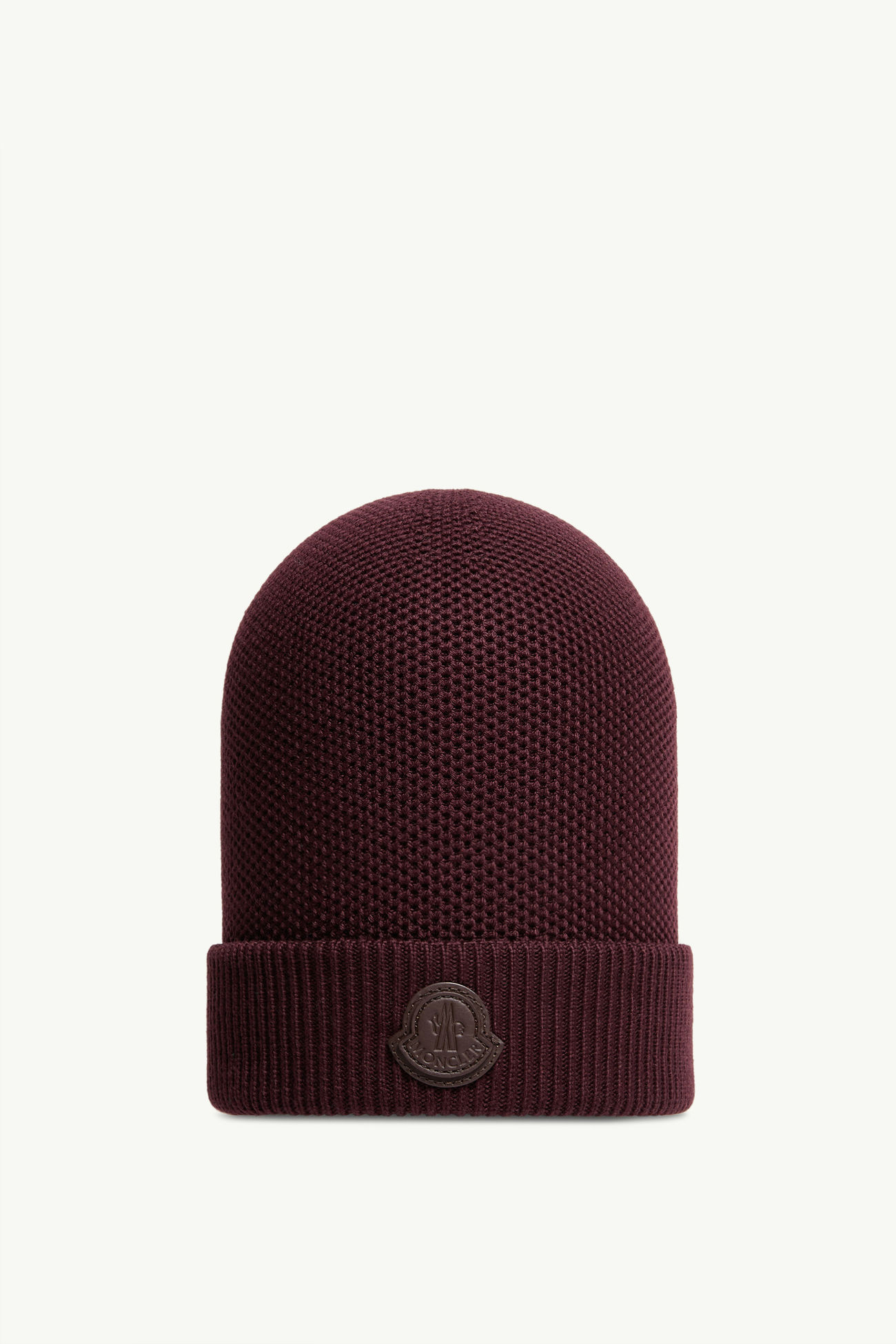 Bonnet en laine Hommes Bordeaux Moncler 0
