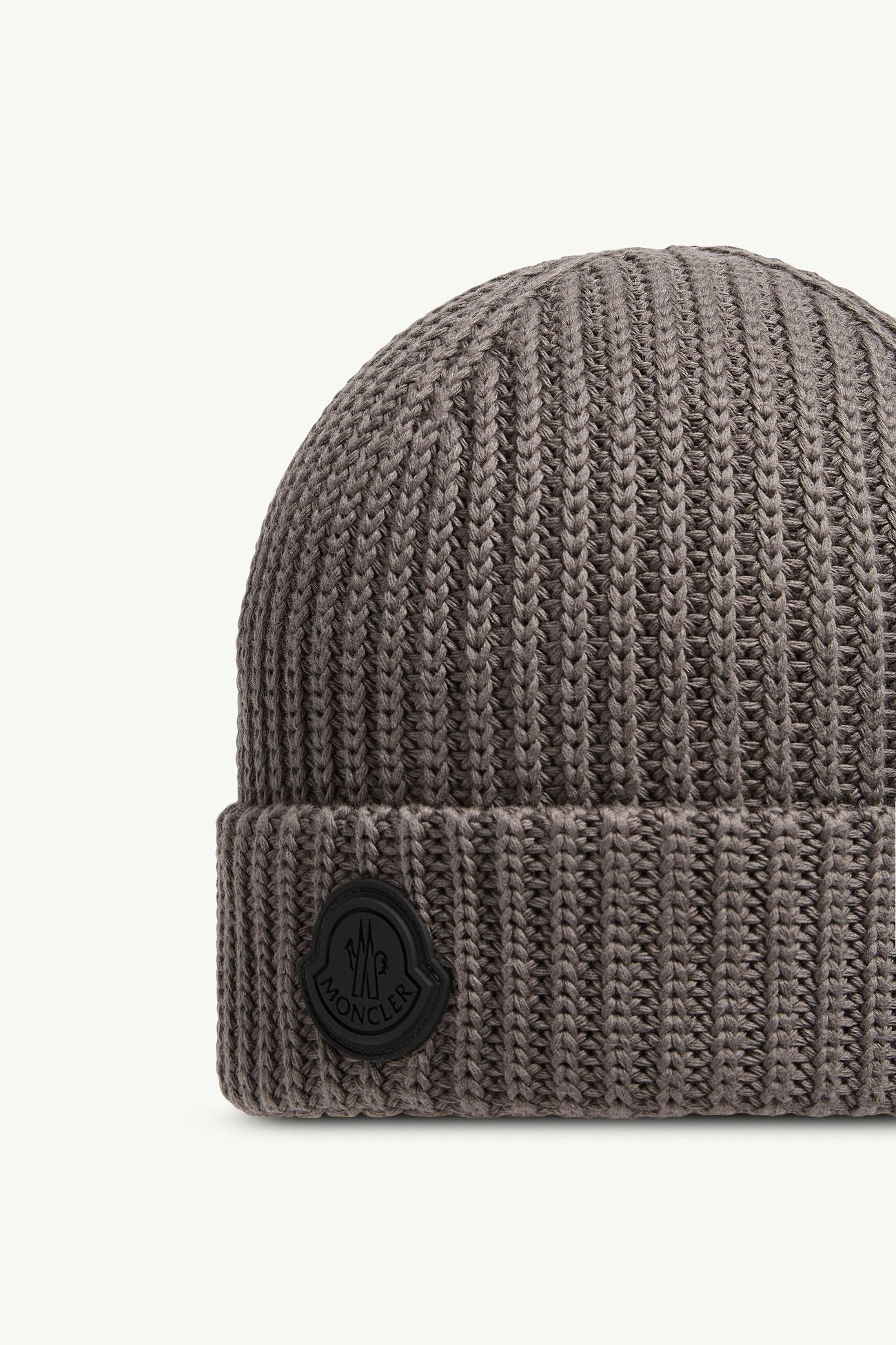 Cotton Beanie Men Brown Moncler 2