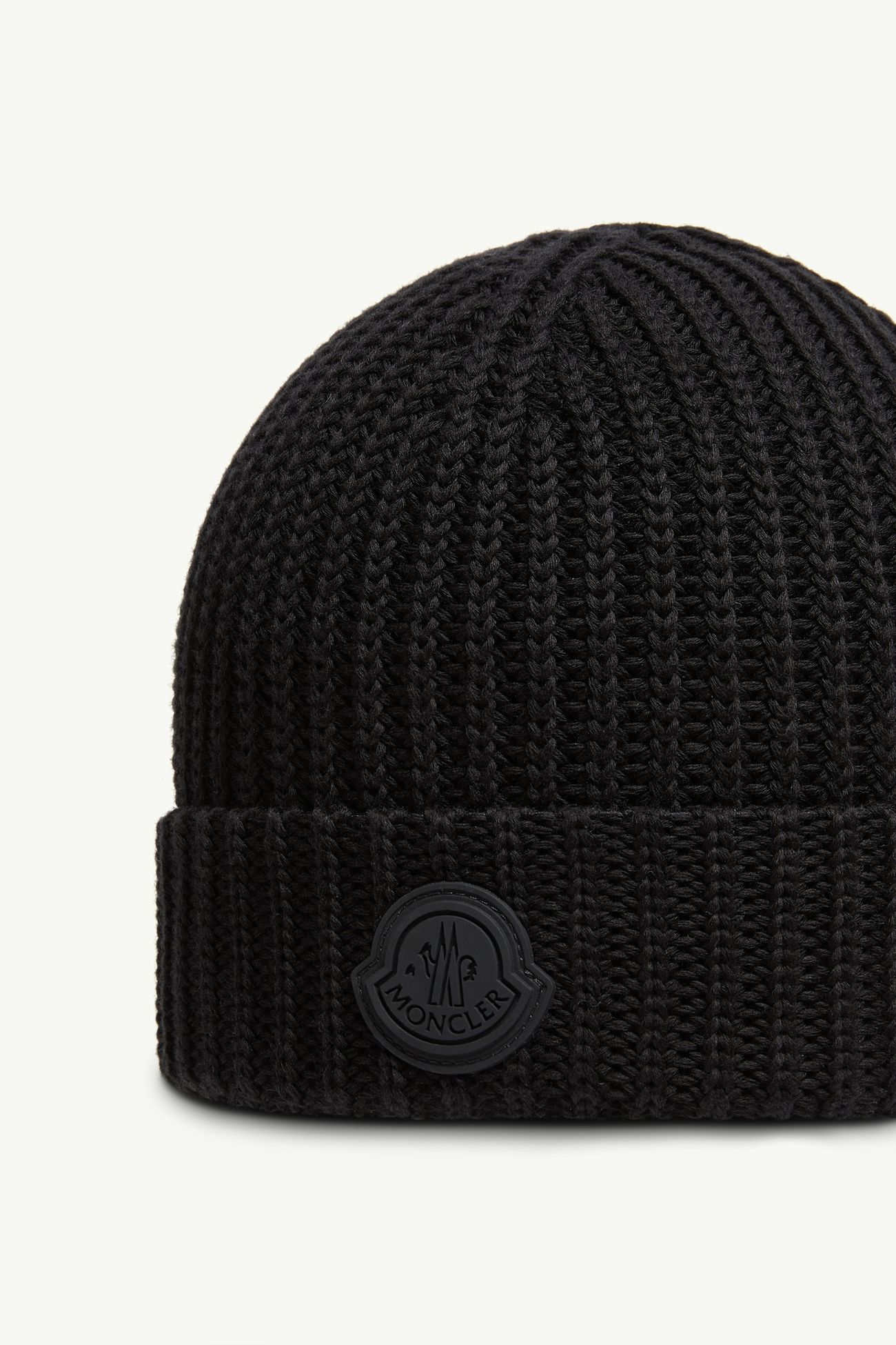 Gorro de algodón Hombre Negro Moncler 2