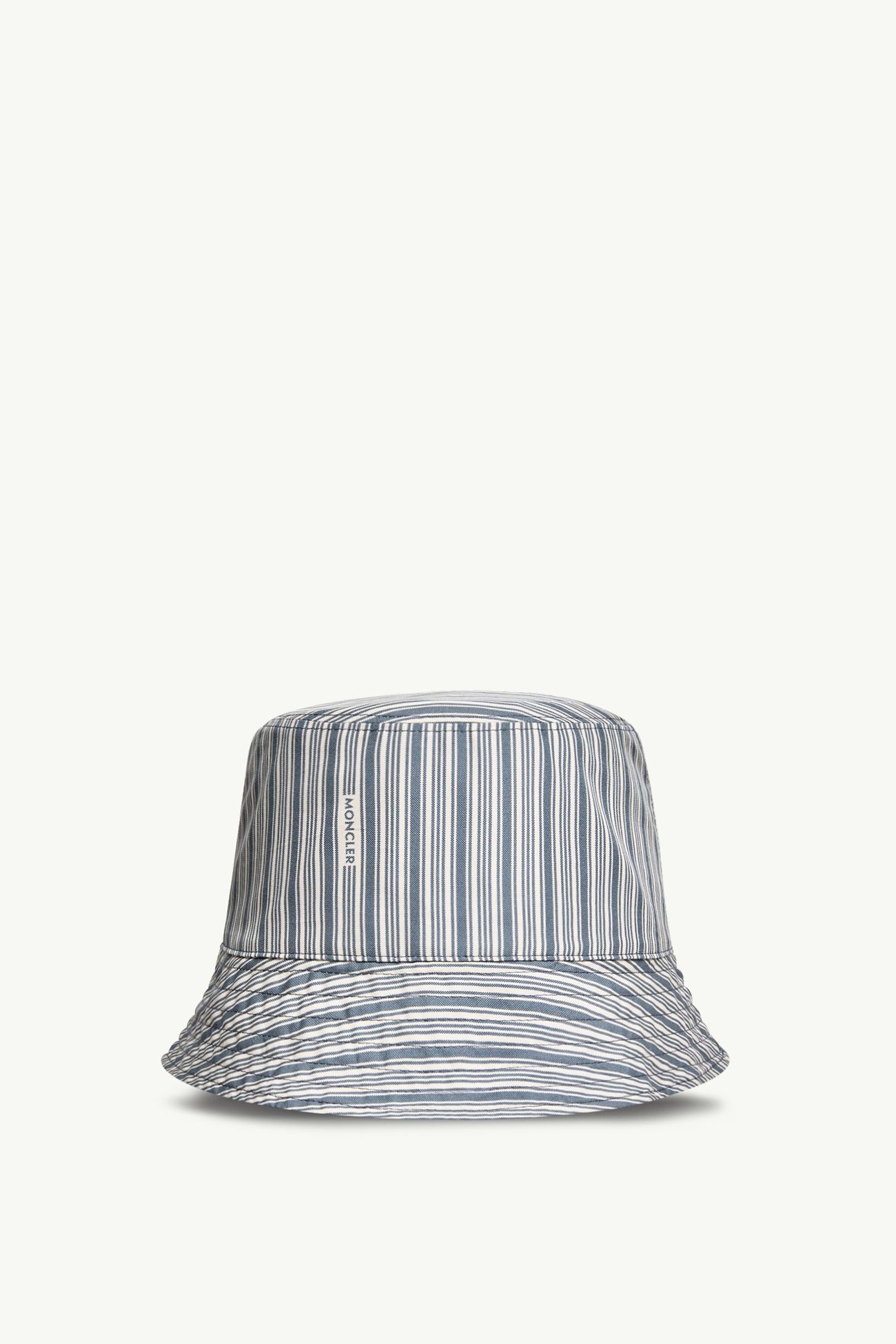 Reversible Striped Cotton Bucket hat Men Blue & White Moncler 3