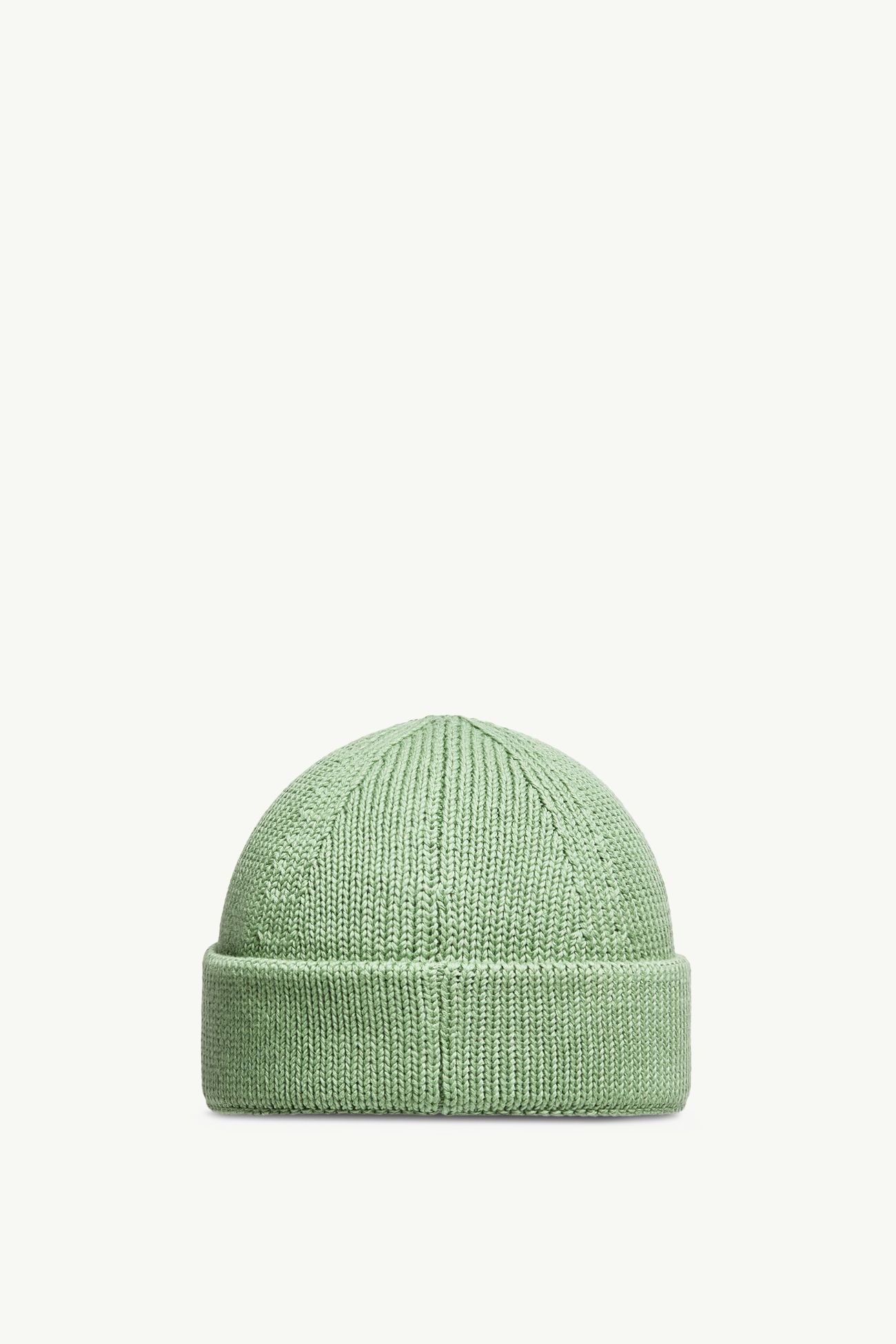 Bonnet en tricot de coton Hommes Vert Clair Moncler 3