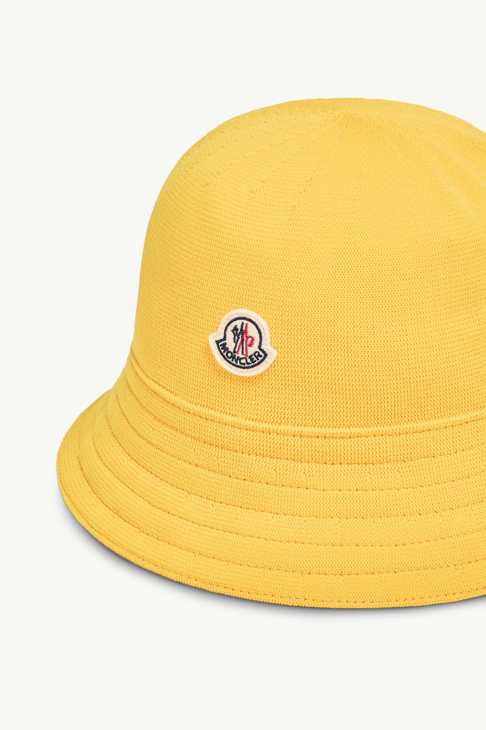 Yellow Logo Patch Bucket Hat - Hats & Beanies for Men | Moncler US