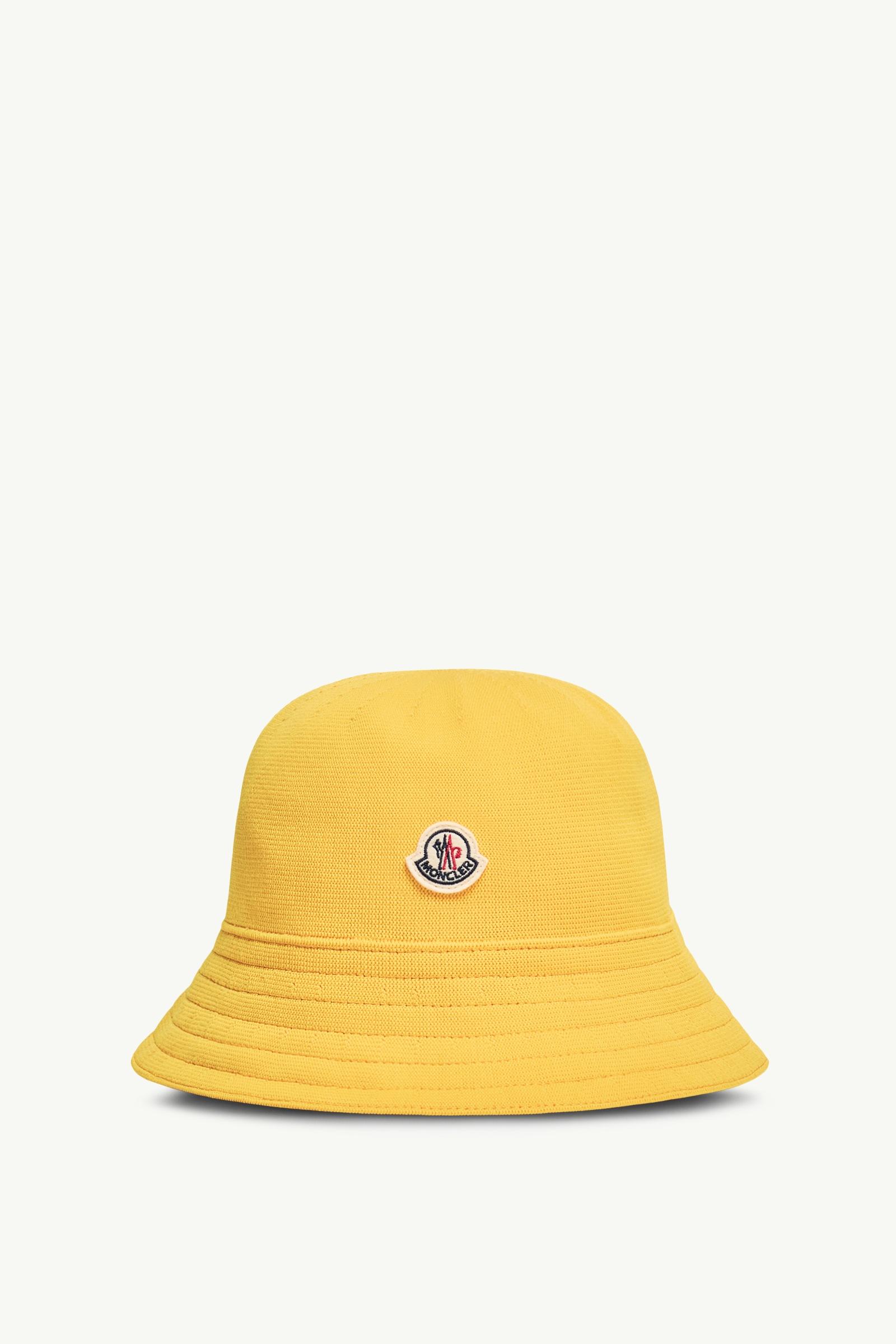 Gorro de pescador con logotipo Hombre Amarillo Moncler