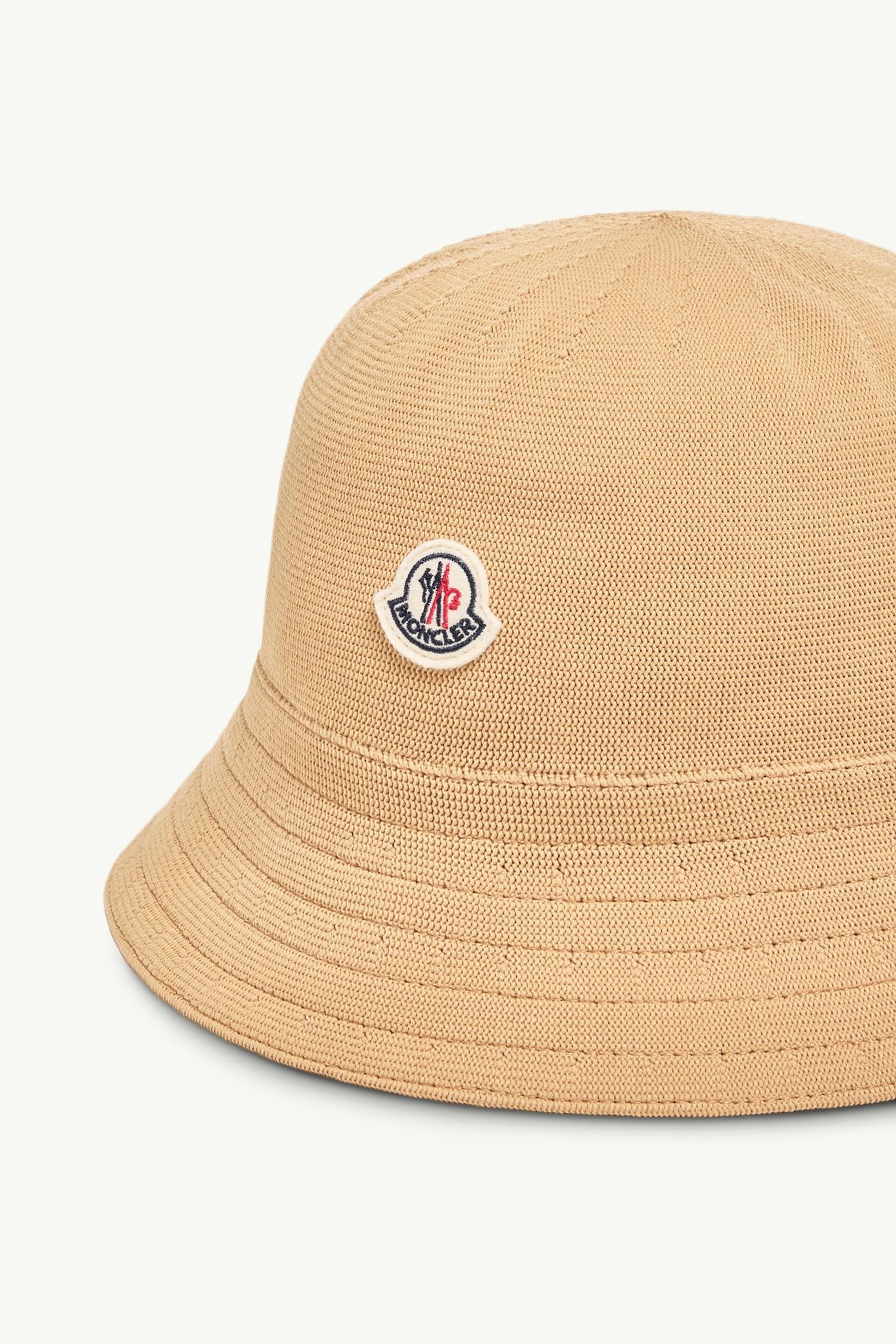 Logo Patch Bucket Hat Men Beige Moncler 2