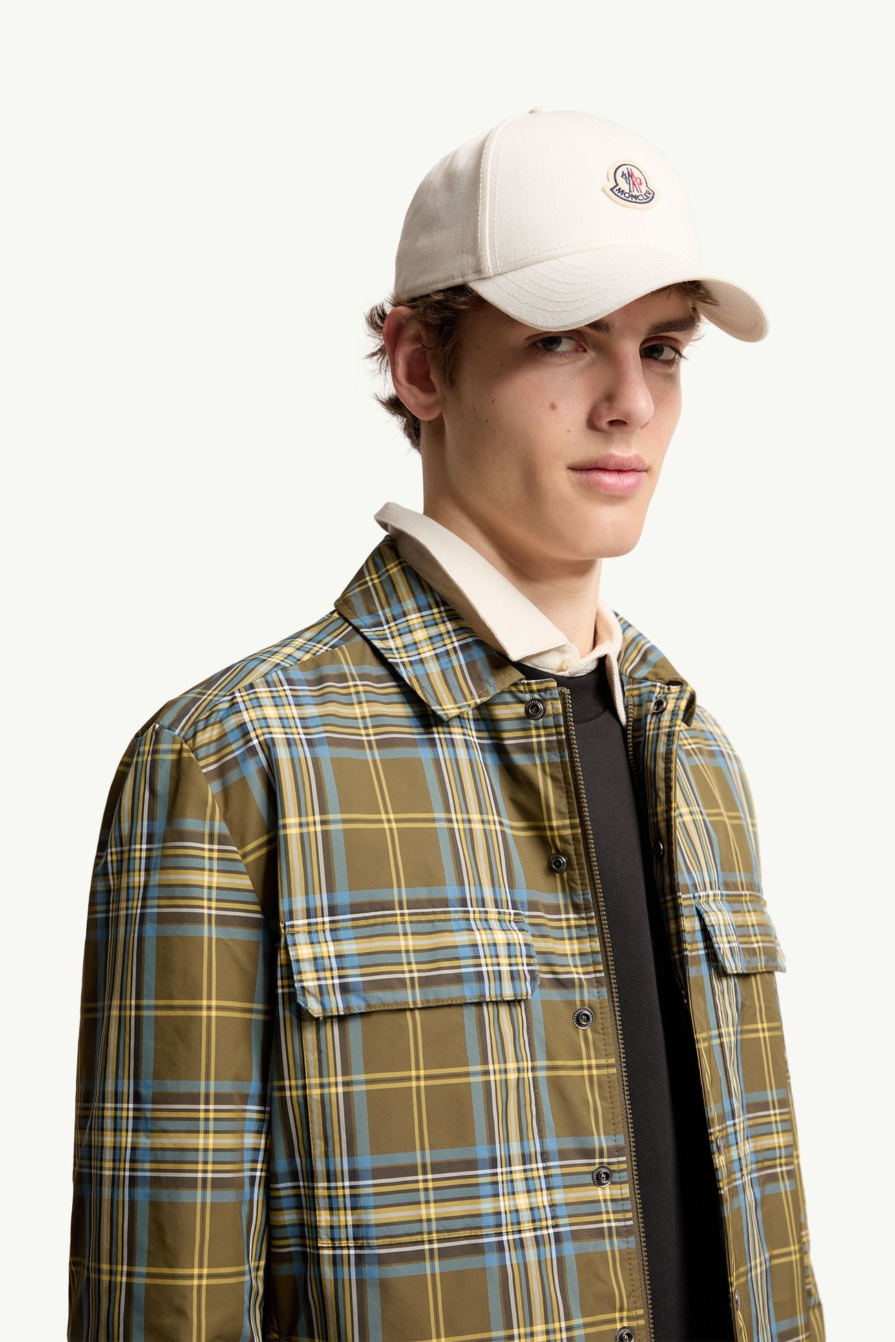 Baseball Cap aus Baumwoll-Gabardine Herren Weiß Moncler 1