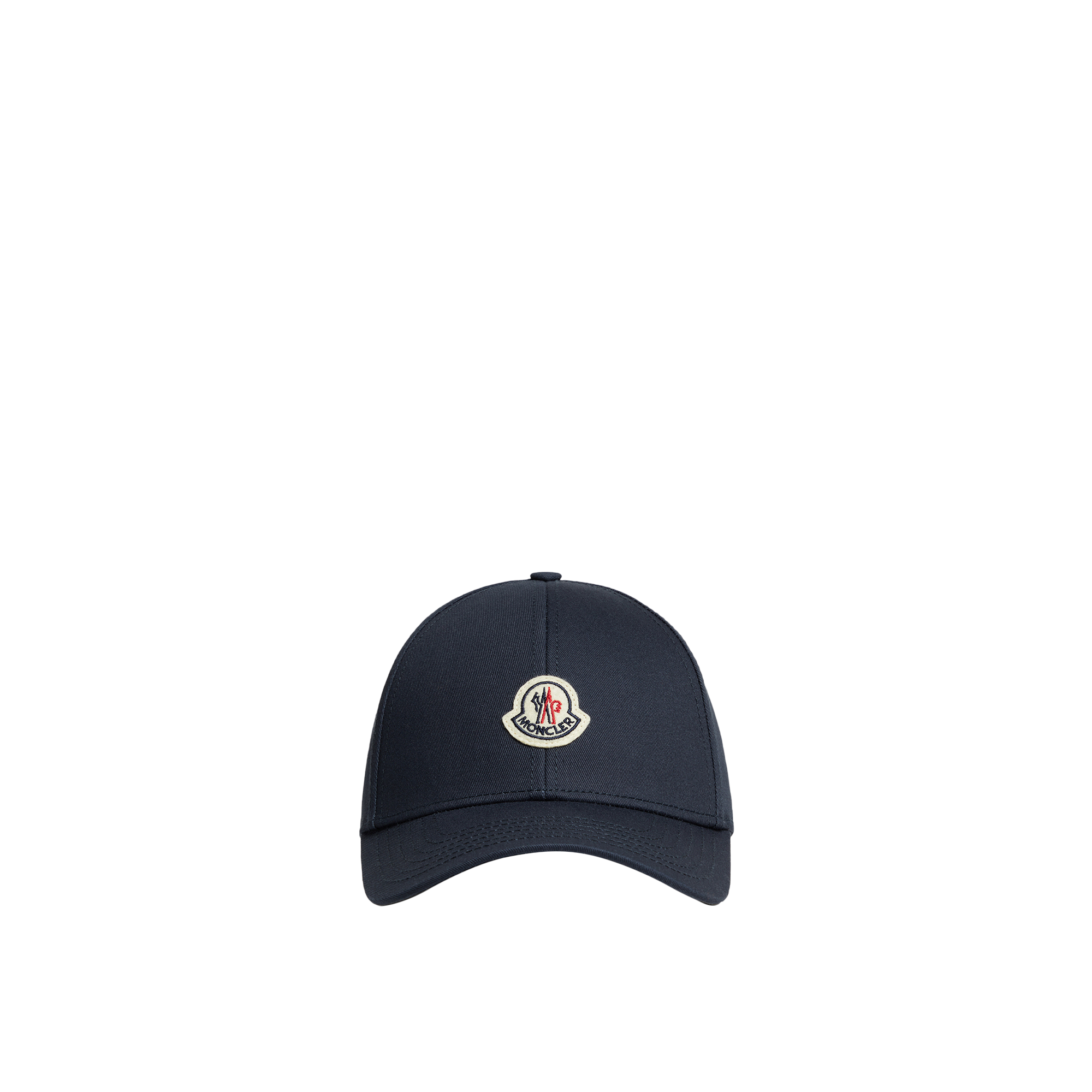 Moncler   Cotton Gabardine Baseball Cap for Men in Blue, Size: One Size