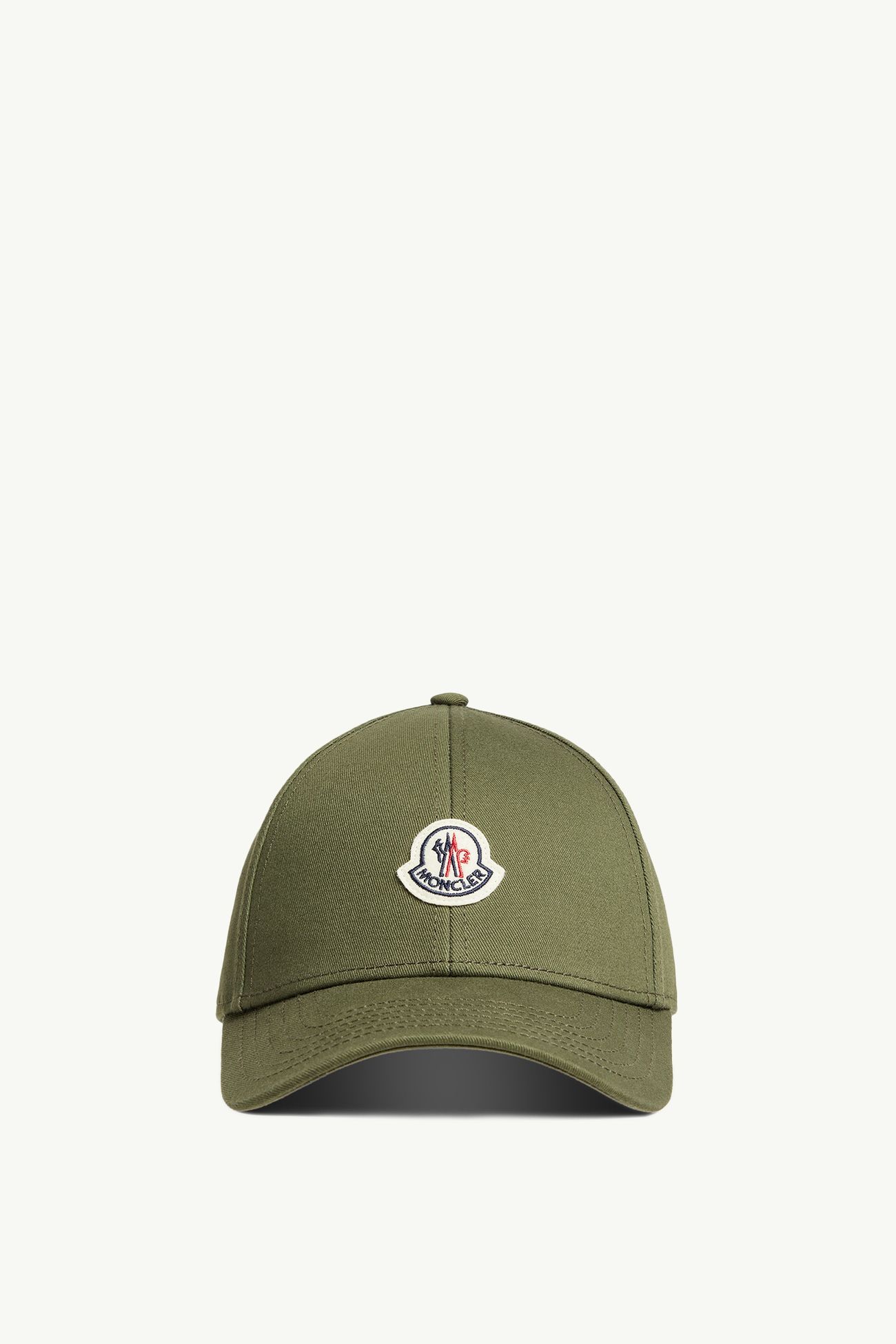 Baseball Cap aus Baumwoll-Gabardine Herren Olivgrün Moncler 0