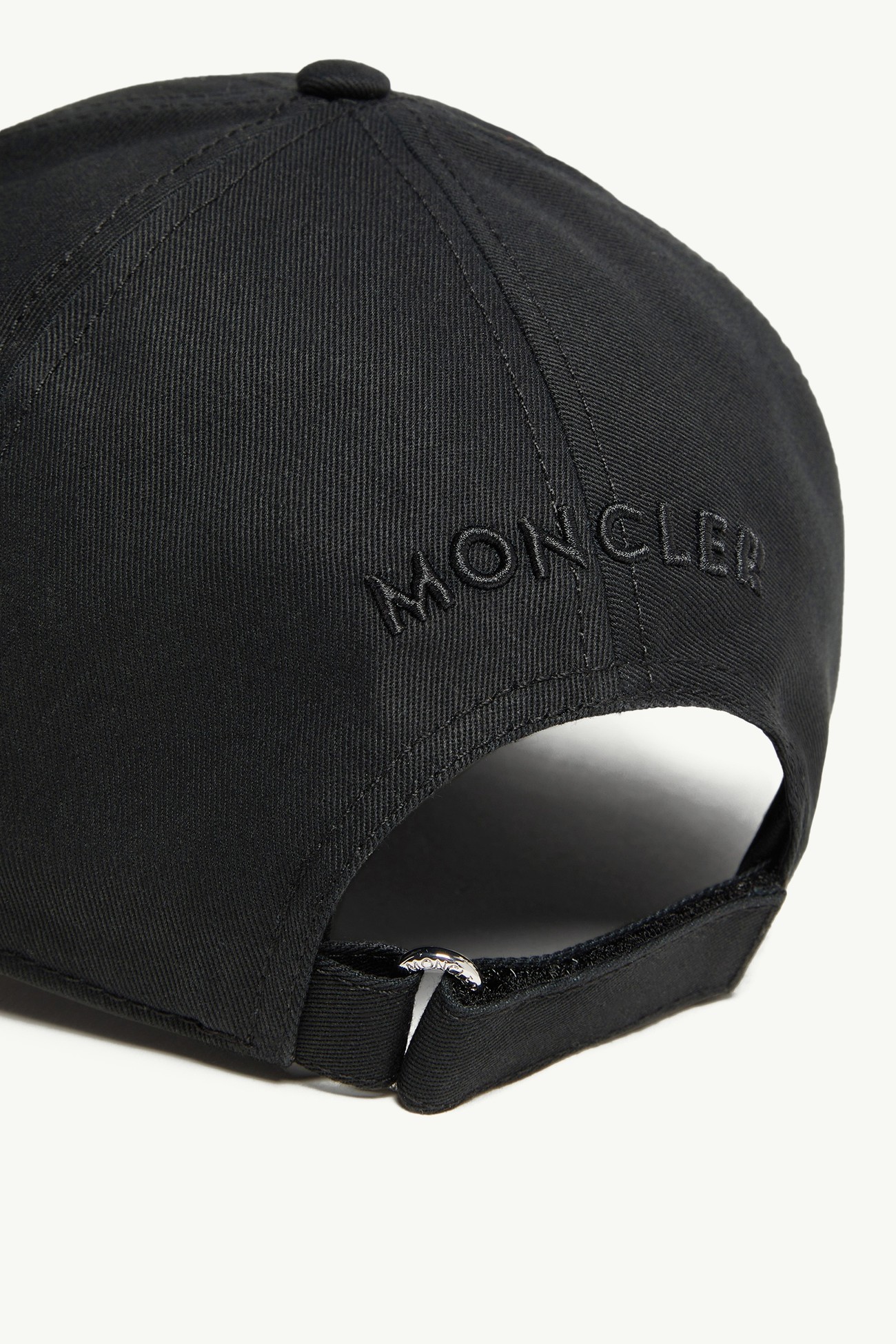 棉質華達呢棒球帽 男士 黑色 Moncler 3