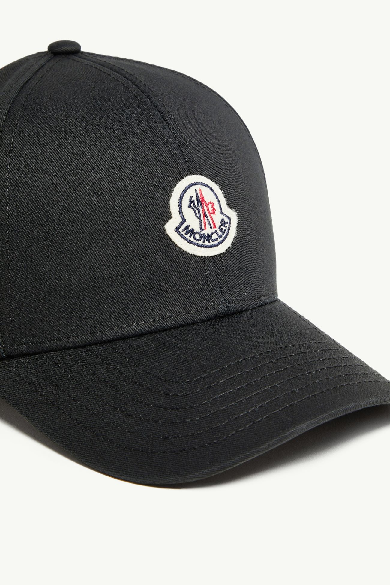 Casquette en gabardine de coton Hommes Noir Moncler 4
