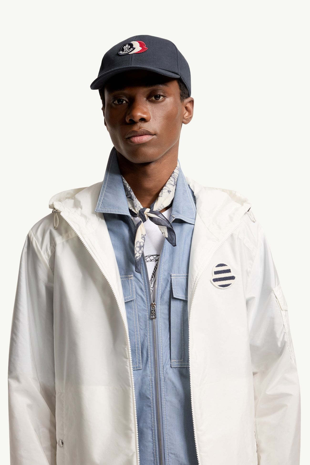 Baseballkappe aus Baumwollgabardine Herren Navyblau Moncler 1