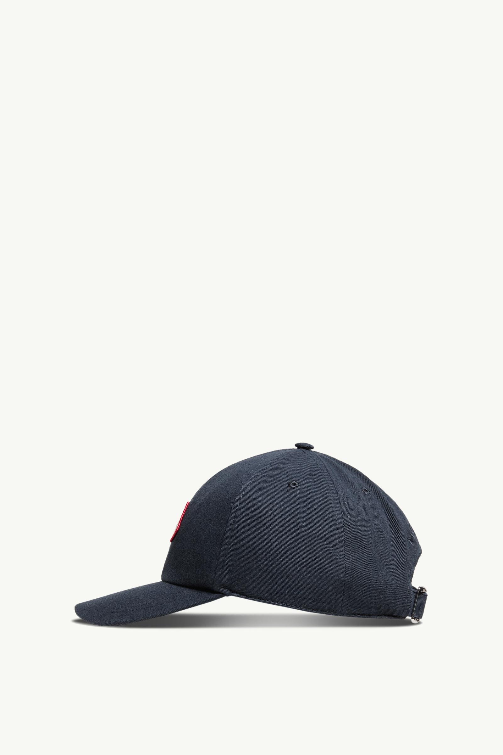 Navy Blue Cotton Gabardine Baseball Cap - Hats & Beanies for Men