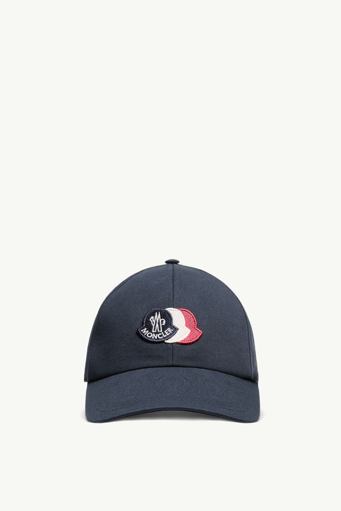 Casquette en gabardine de coton Hommes Bleu marine Moncler 0