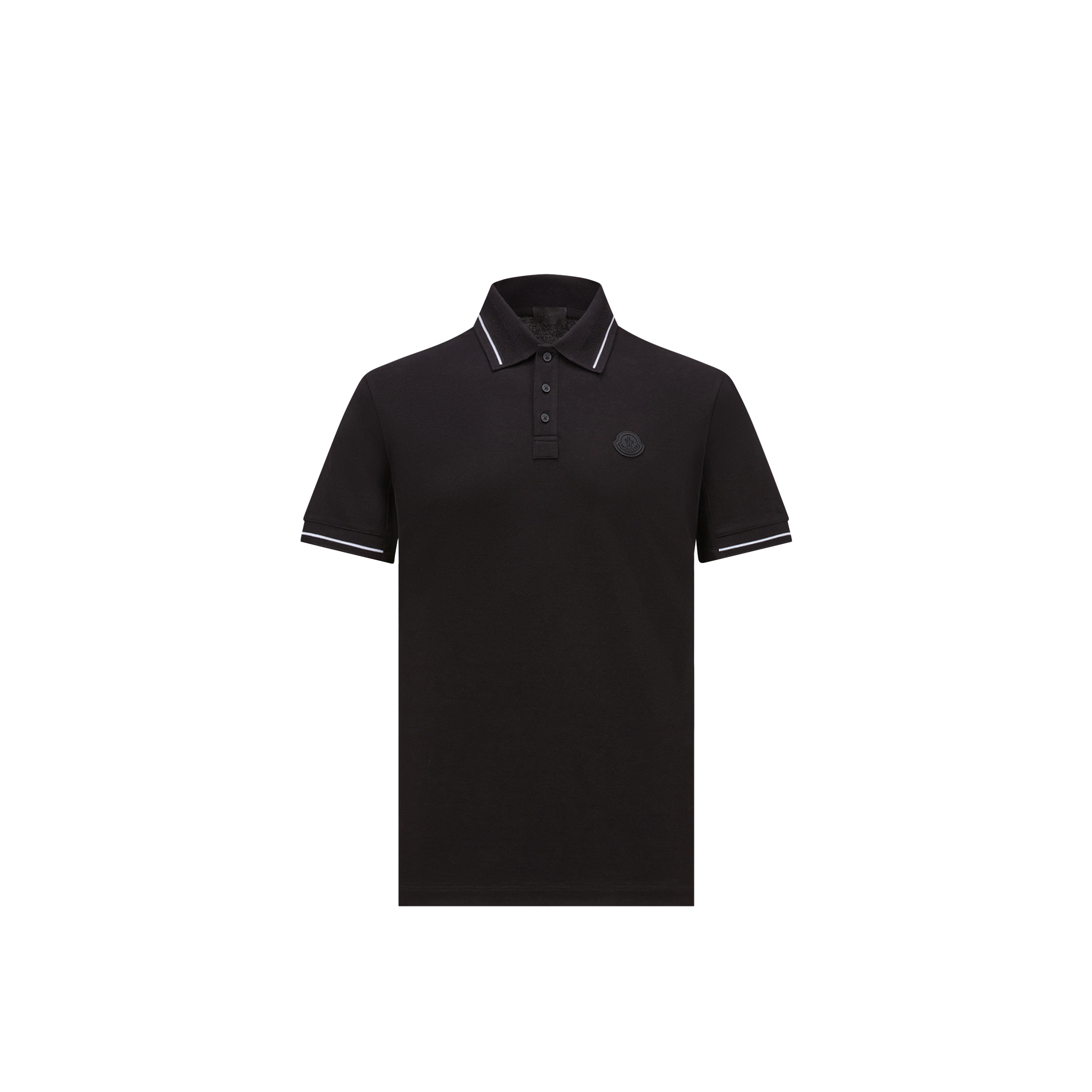 Moncler Collection - Men's Polo Shirt - Cotton Piquet - Black - M