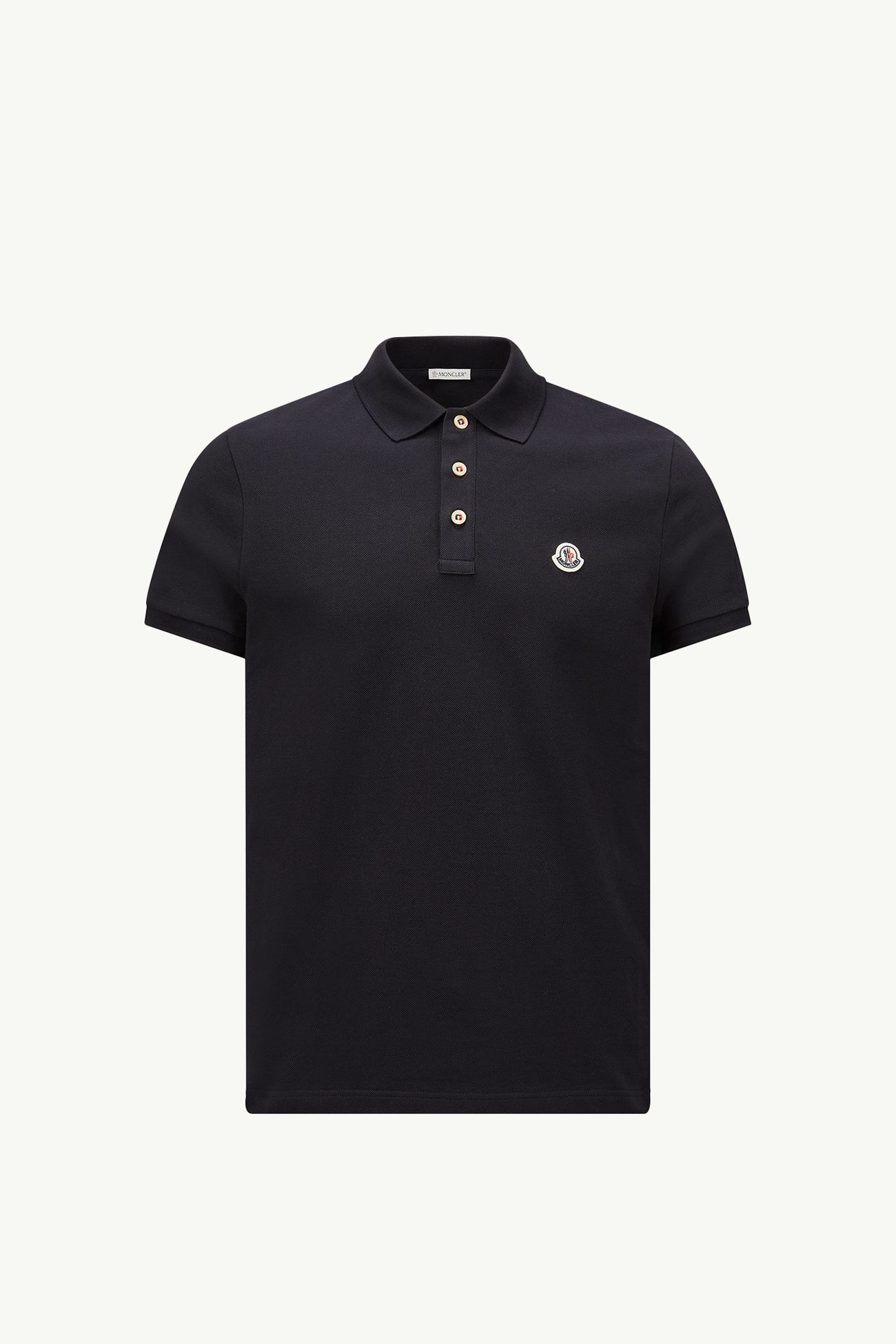 Poloshirt aus Baumwolle mit Logoaufnäher Herren Dunkelblau Moncler 2