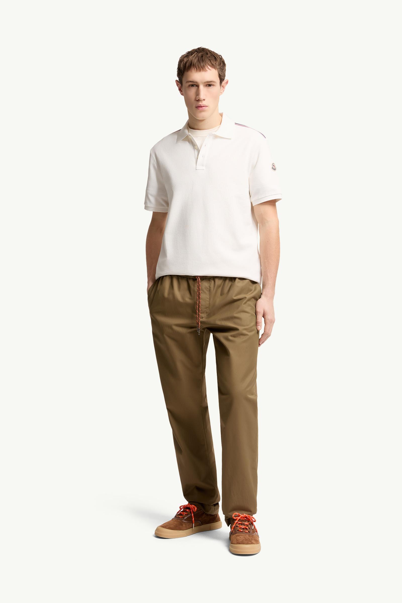 Tricolor-Trimmed Cotton Piquet Polo Shirt