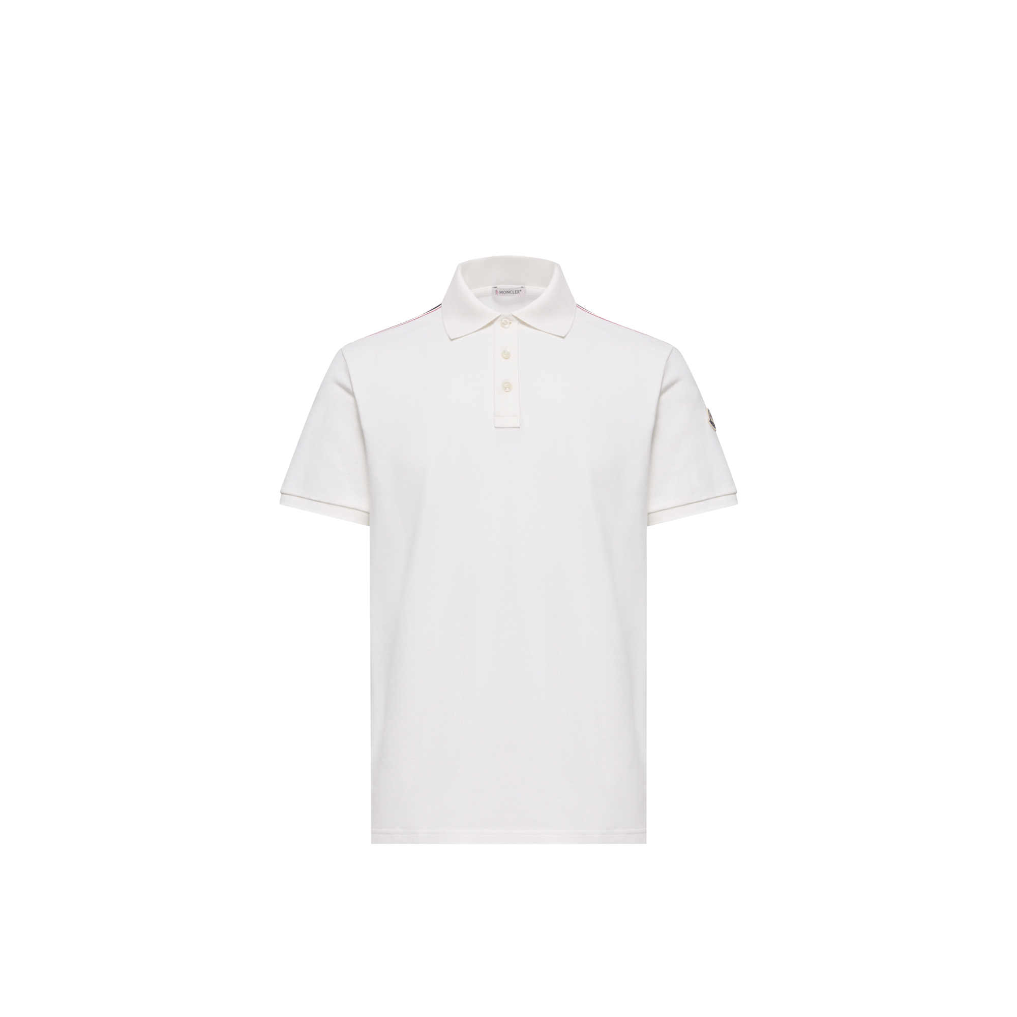 Moncler   Tricolor-Trimmed Cotton Piquet Polo Shirt Men da Size: M