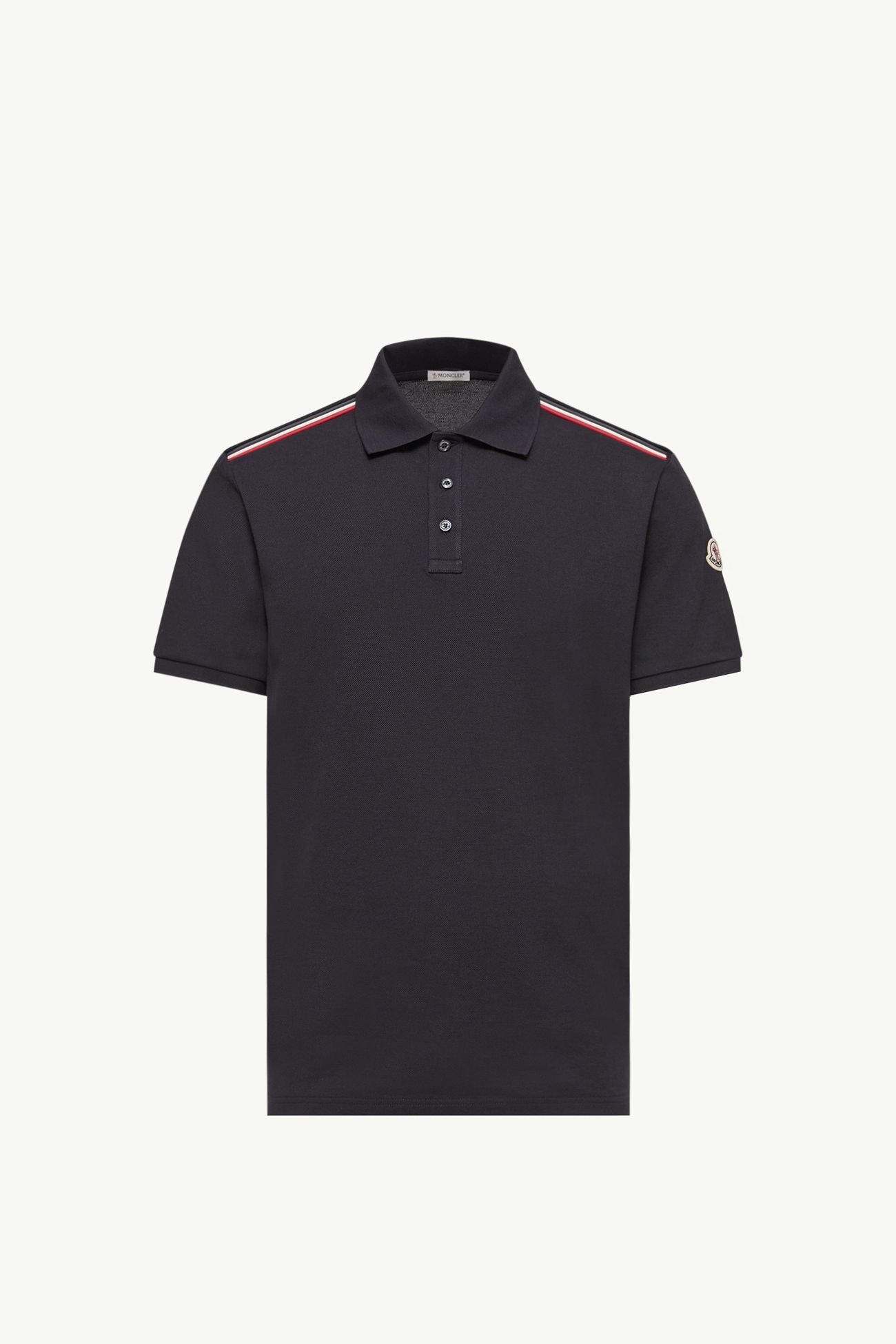 Polo en piqué de coton Hommes Bleu foncé Moncler 2