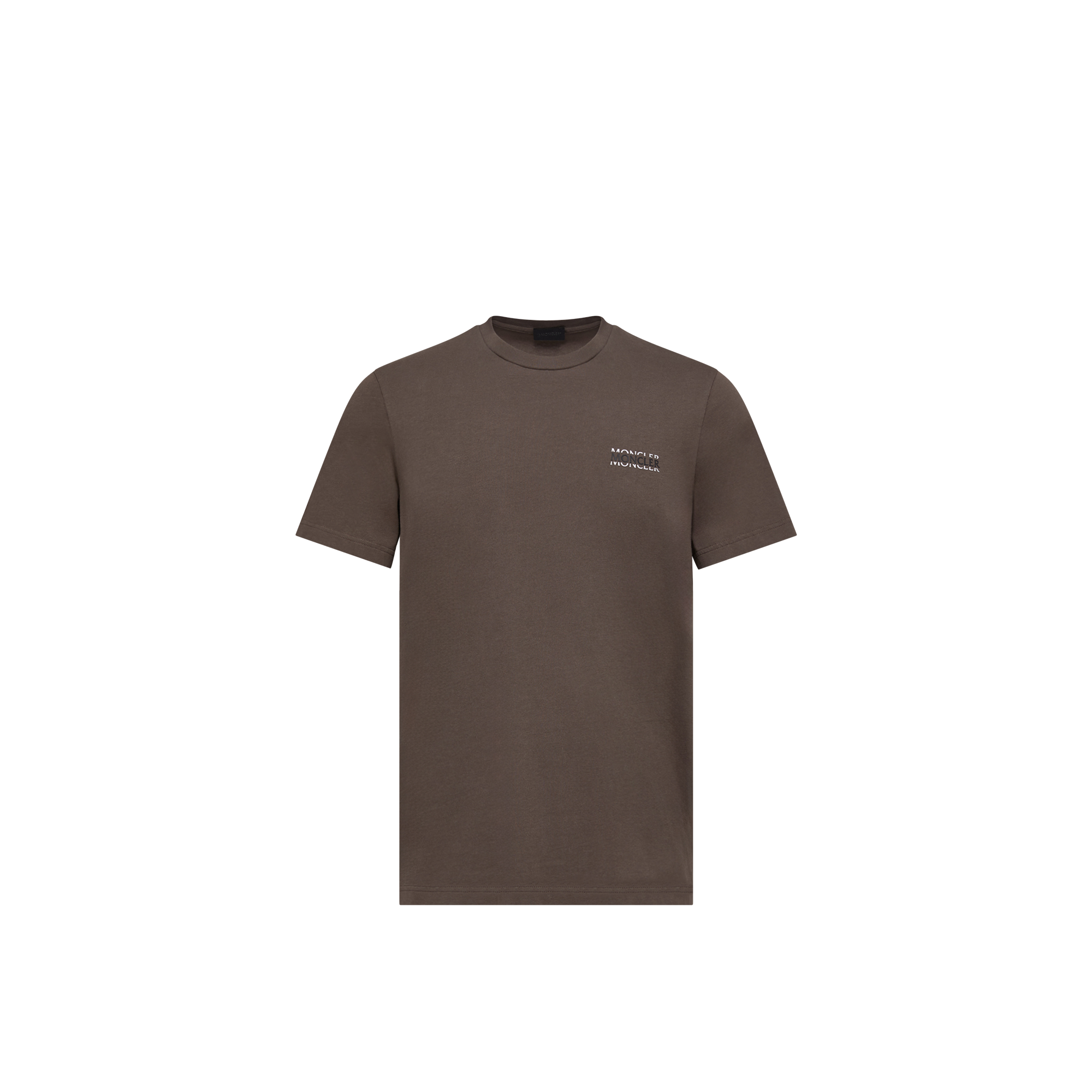 Moncler   Logo Cotton Jersey T-Shirt for Men in Brown, Size: Xl