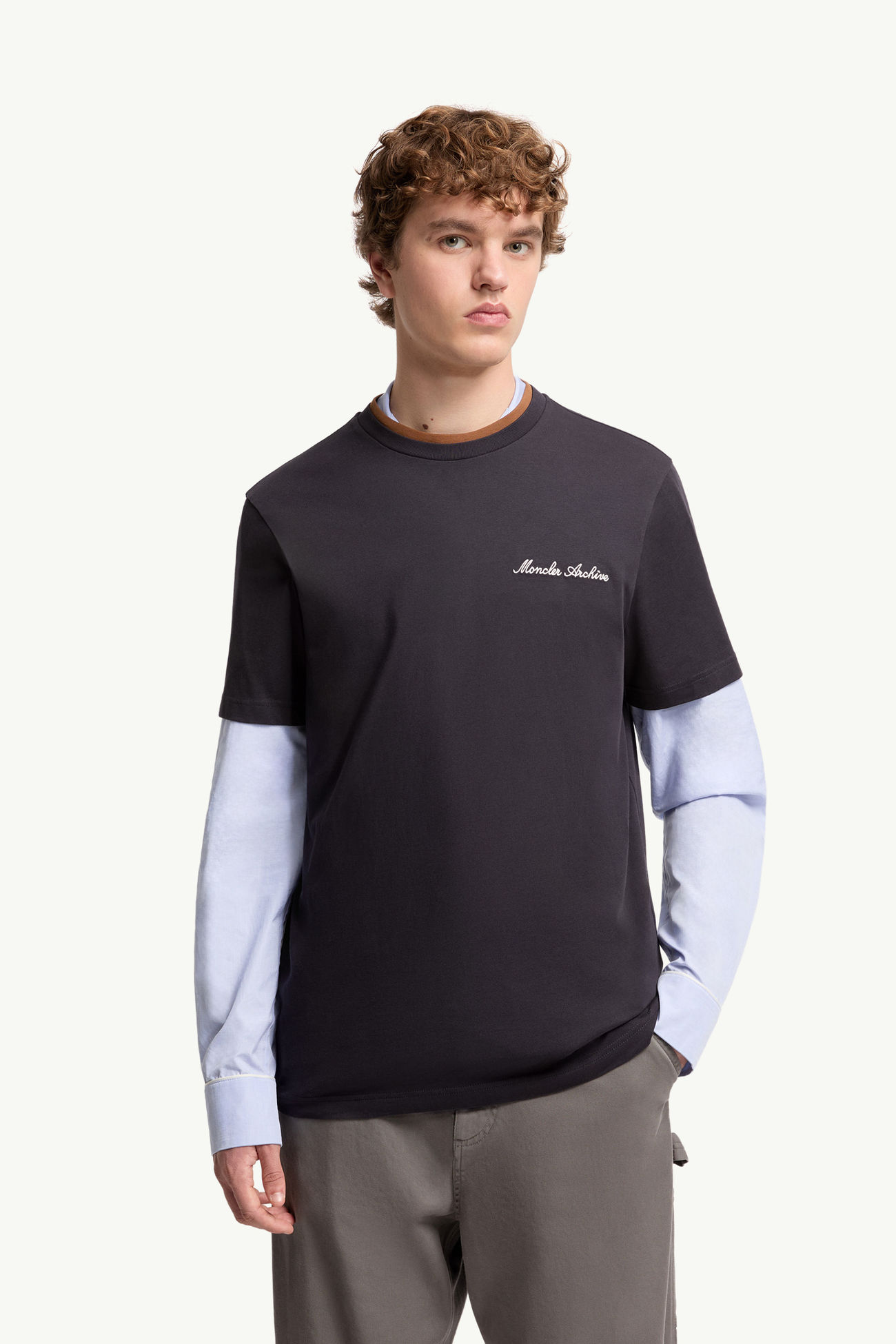 Tシャツ メンズ ネイビーブルー Moncler 3