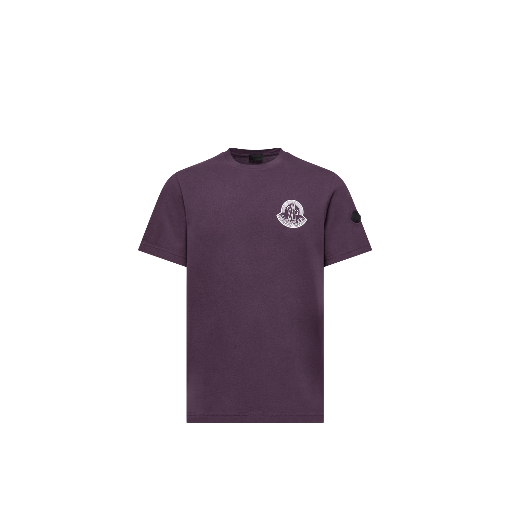 Moncler   Logo Cotton Jersey T-Shirt for Men in Purple, Size: Xs