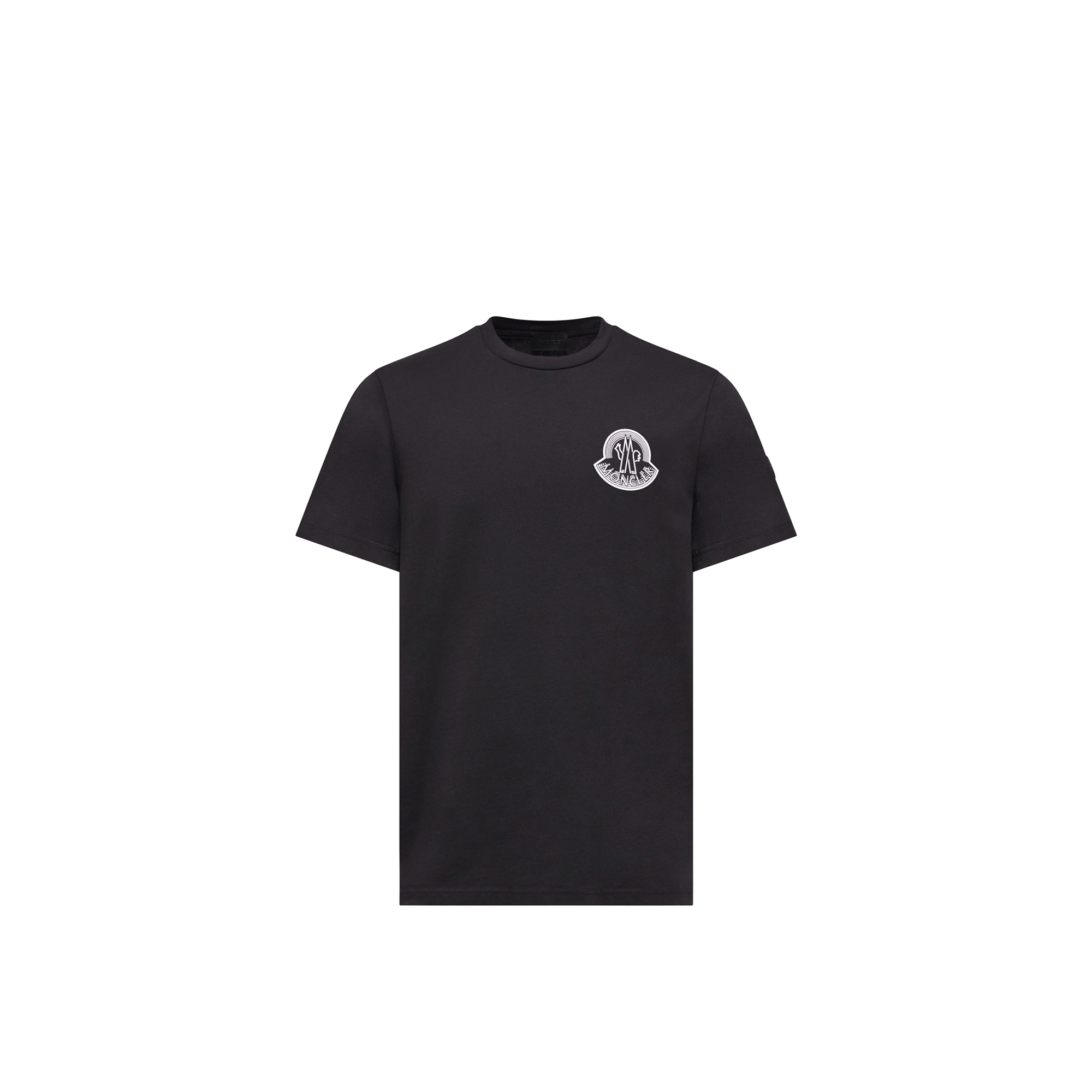 Moncler Logo Cotton Jersey T-shirt, Men, Black, Size: Xl