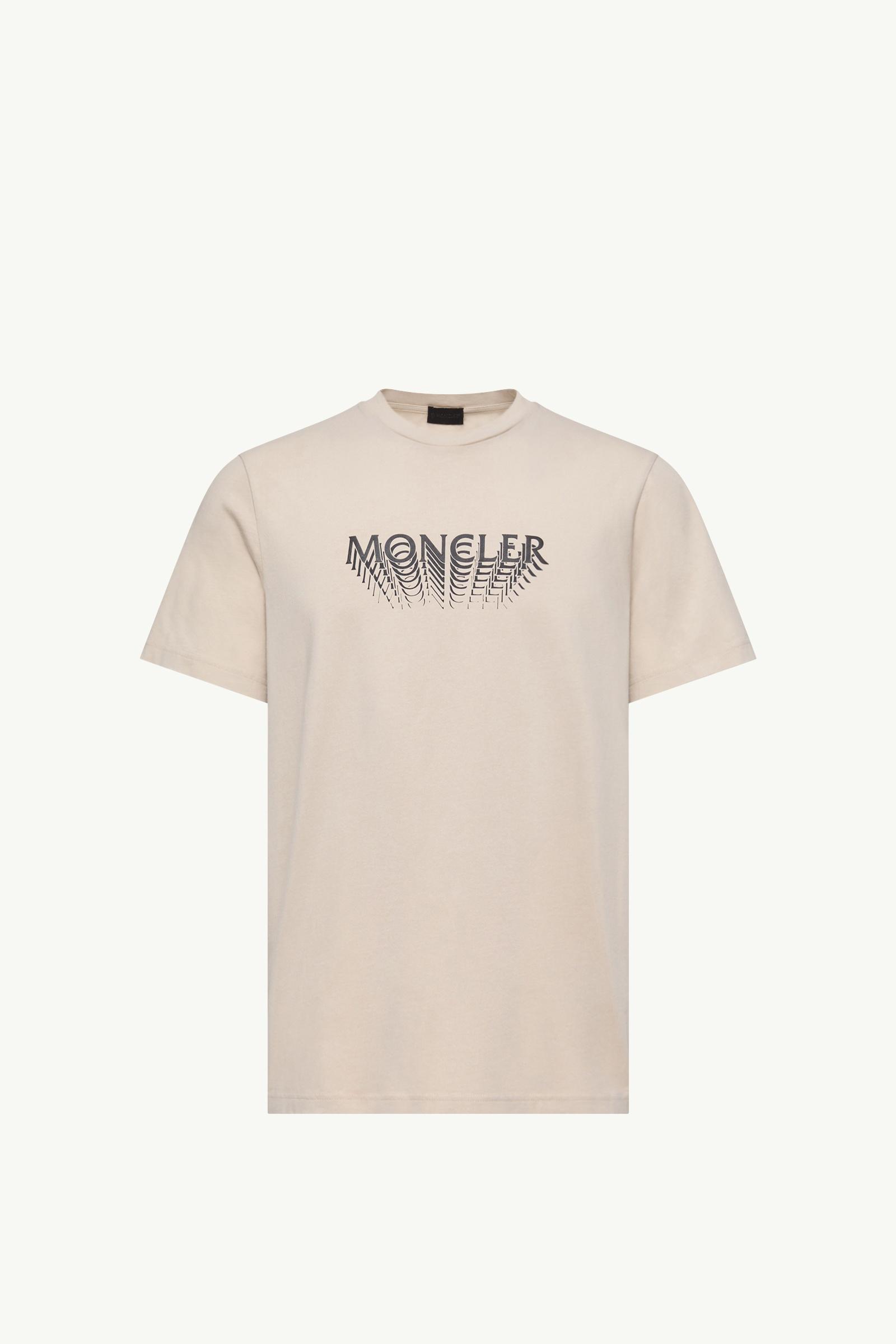 Light Beige Logo Cotton Jersey T-Shirt - Polos & T-shirts for Men
