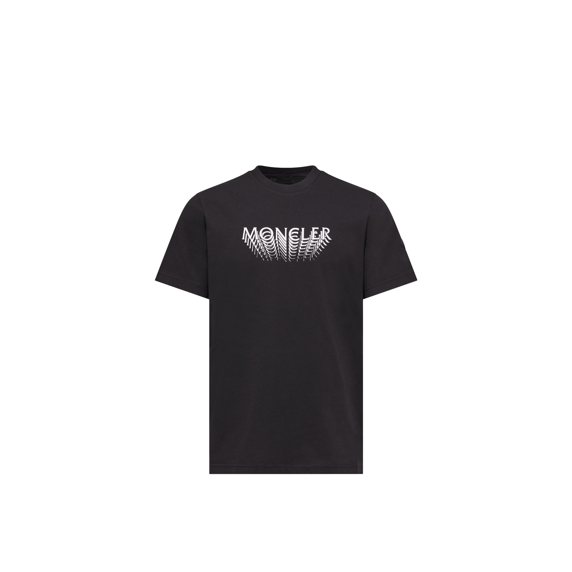 Moncler Logo Cotton Jersey T-shirt, Men, Black, Size: Xl