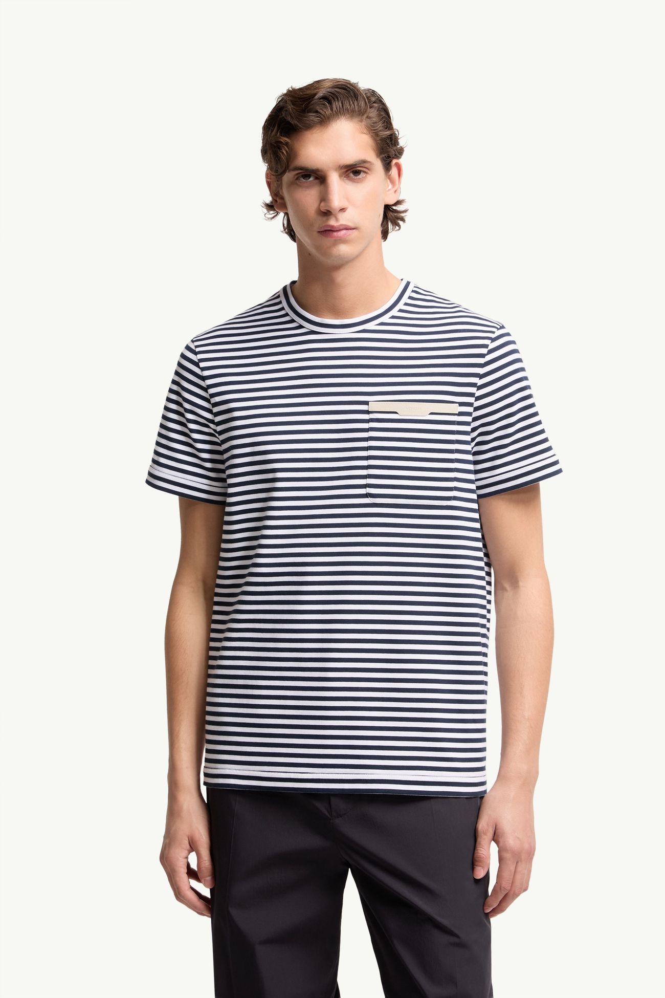 ホワイト&ブルー Tシャツ : Tシャツ＆ポロシャツ 向けの メンズ 