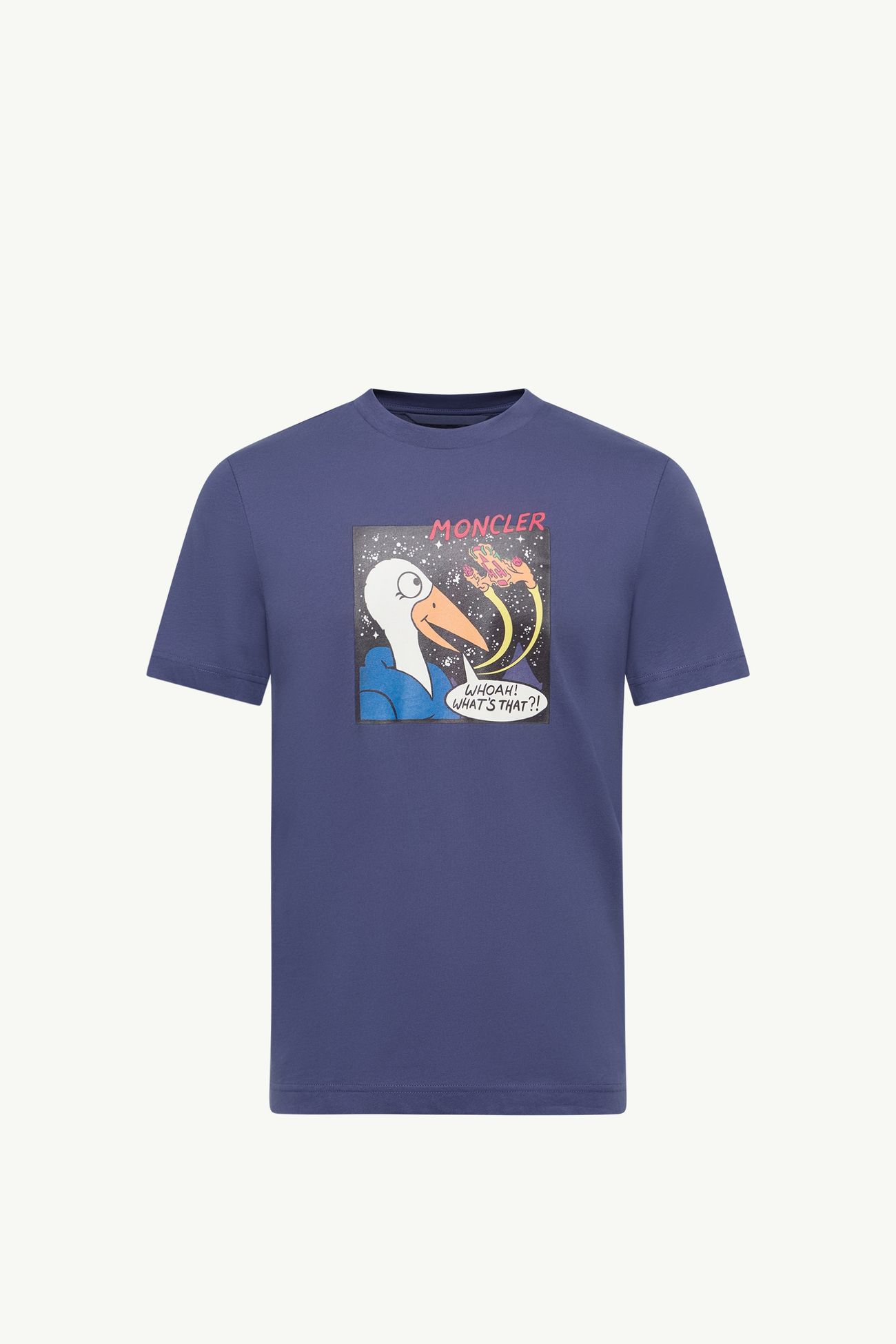 Camiseta de algodón con motivo MonDuck espacial Hombre Azul cobalto Moncler 2