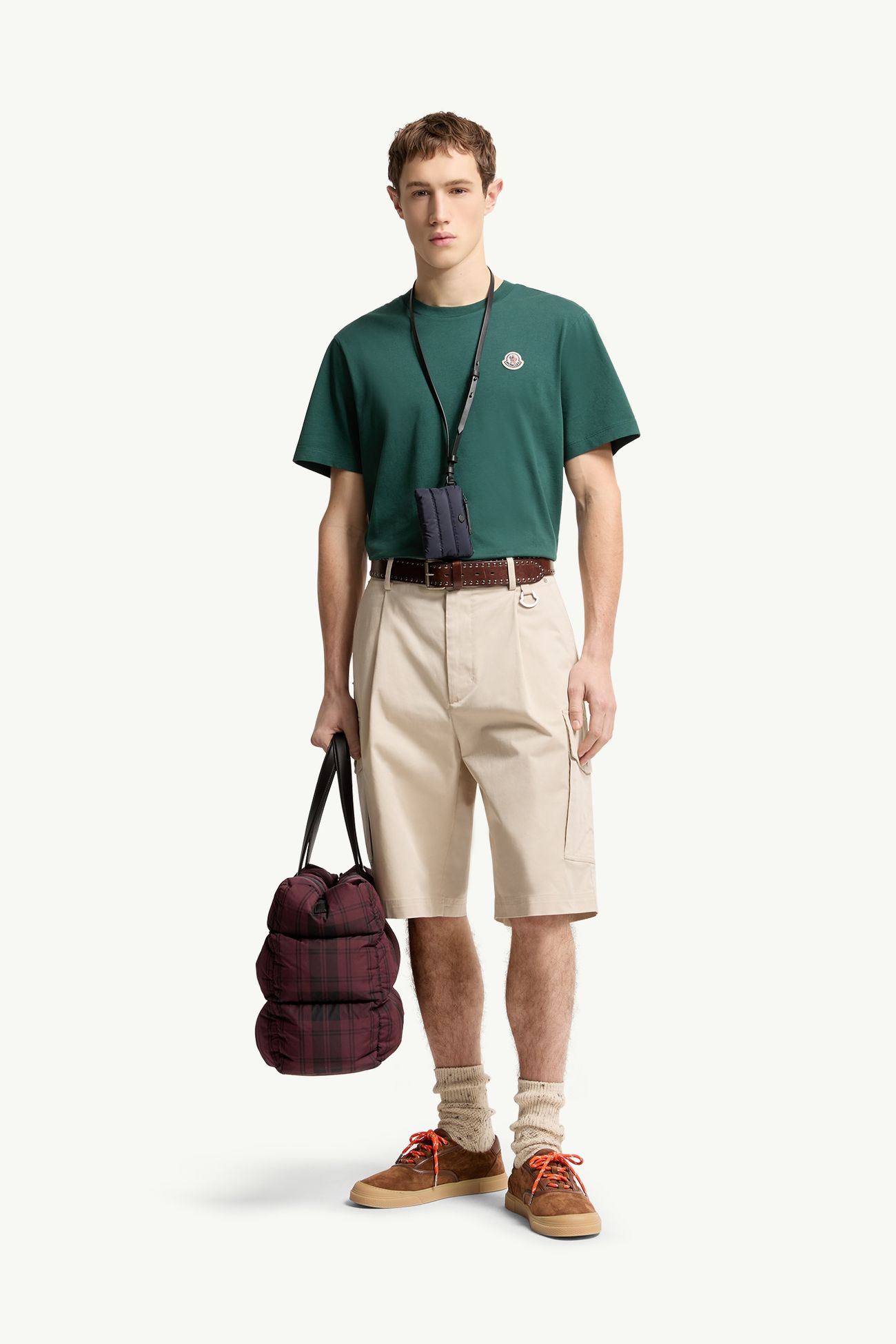 Logo Patch Cotton T-Shirt (Pack of Three) Men Moncler 0