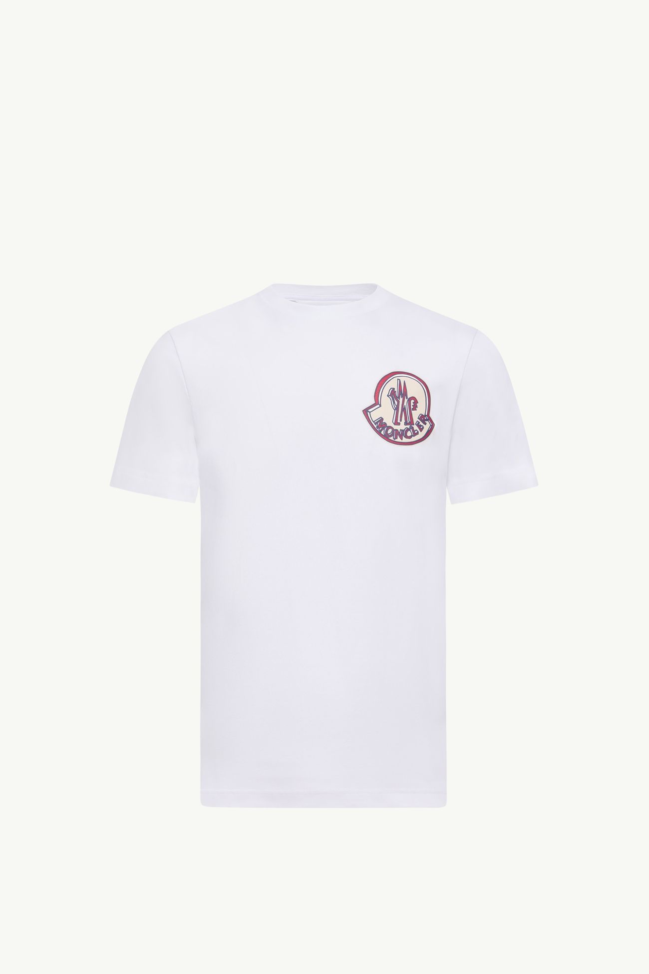 로고 코튼 티셔츠 남성 화이트 Moncler 2