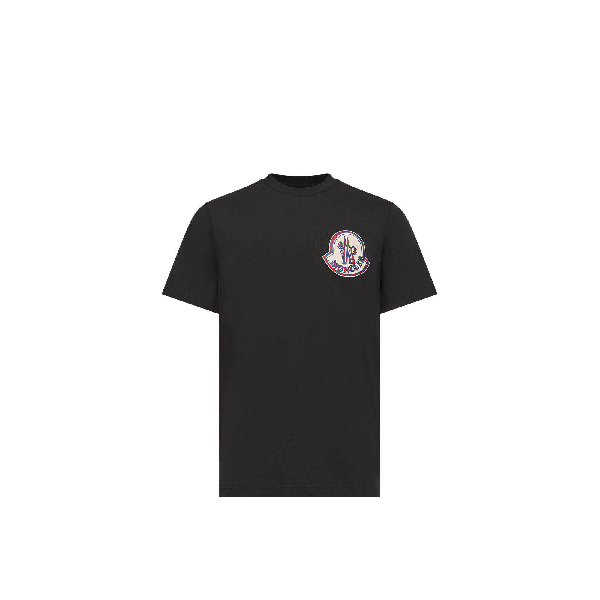 Moncler   Logo Cotton T-Shirt for Men in Black, Size: Xl