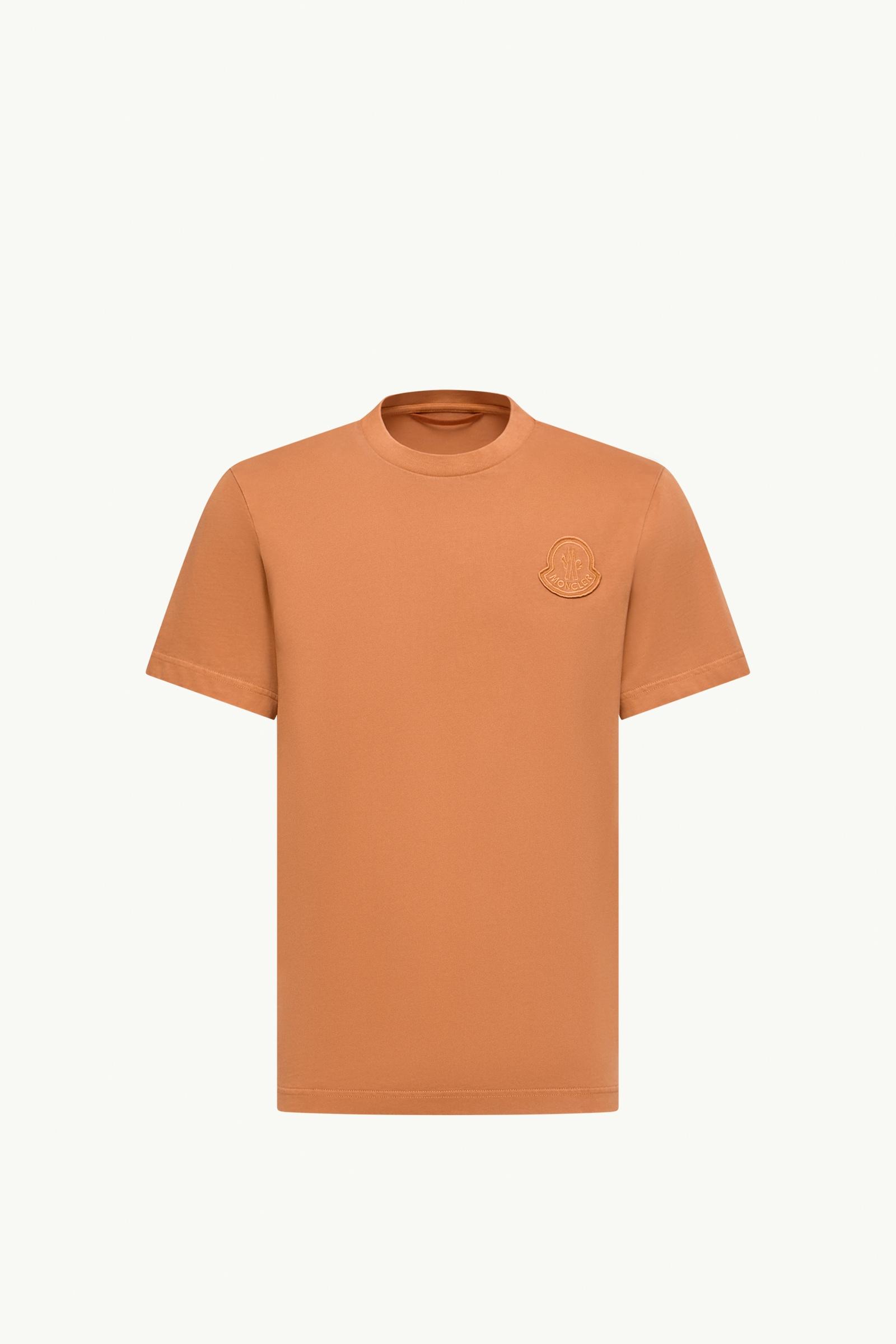 Camiseta de algodón con logotipo Hombre Naranja Moncler, 1 of 0