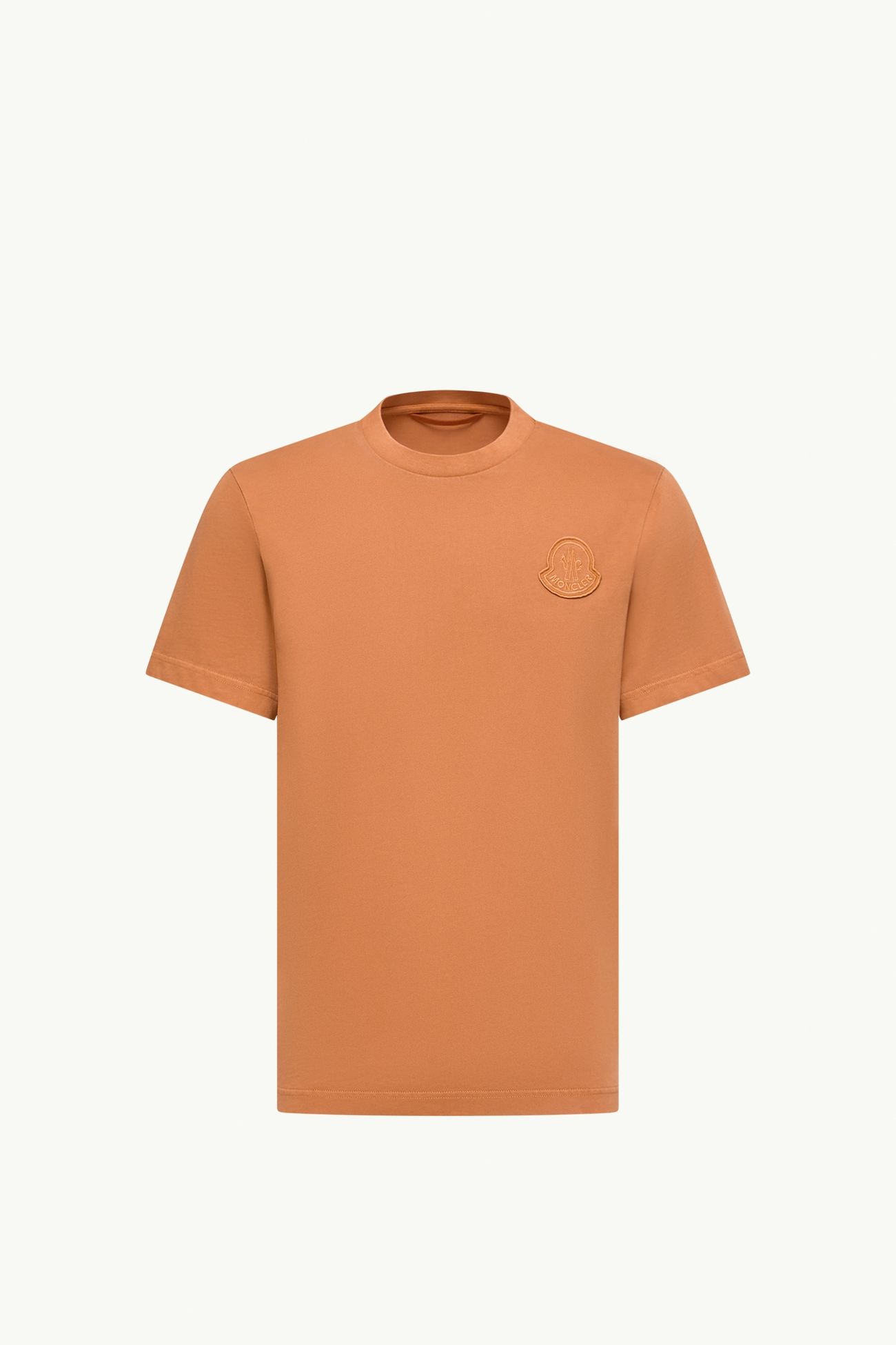 T-shirt logata in cotone Uomo Arancione Moncler 2
