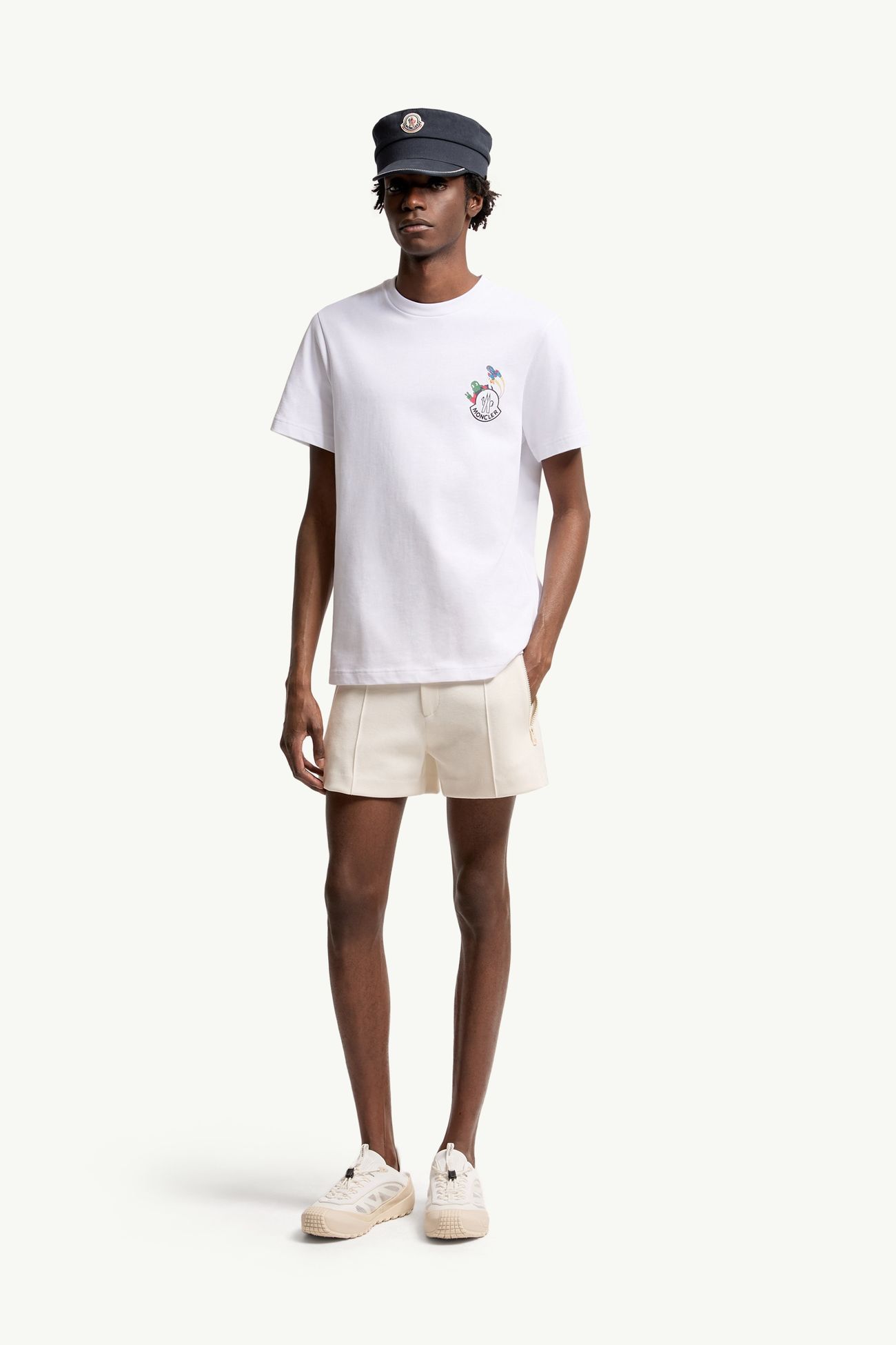 T-shirt en coton MonDuck espace Hommes Blanc Moncler 0