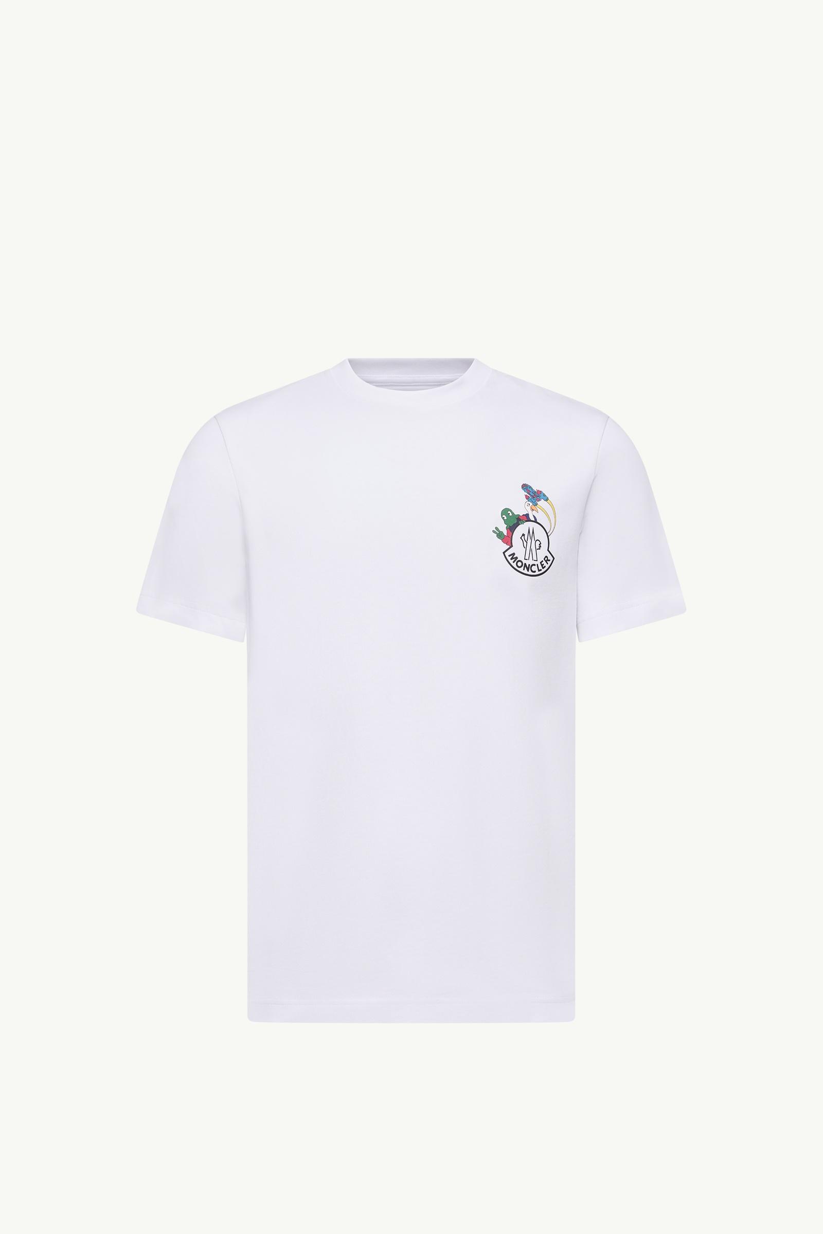 Space MonDuck Baumwoll-T-Shirt Herren Weiß Moncler, 1 of 0