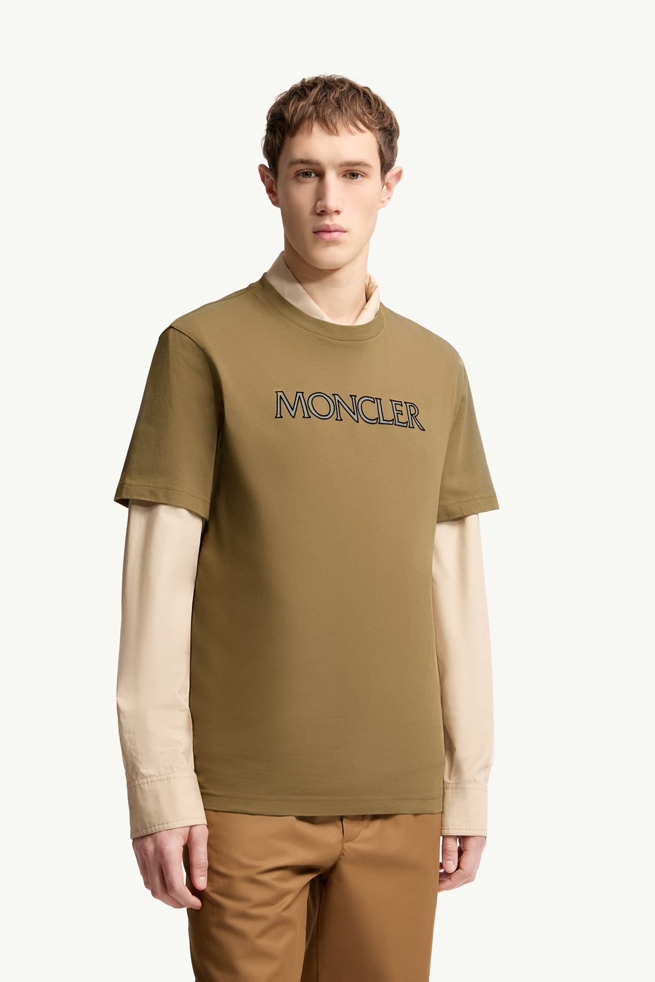 Tシャツ メンズ オリーブグリーン Moncler 3