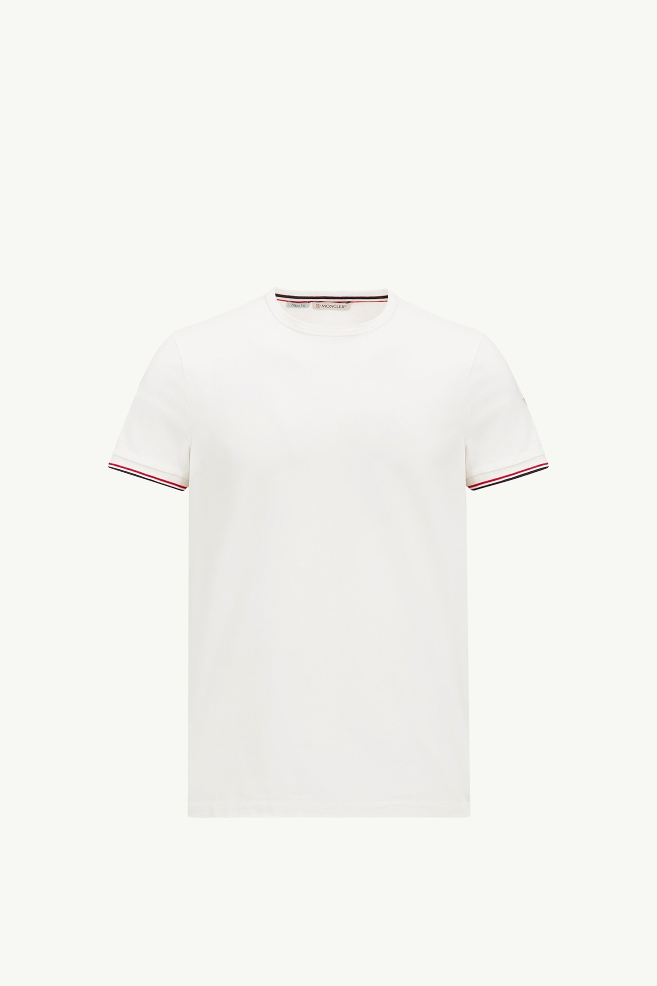 Tricolour-Trimmed Cotton T-Shirt Men Off White Moncler 2