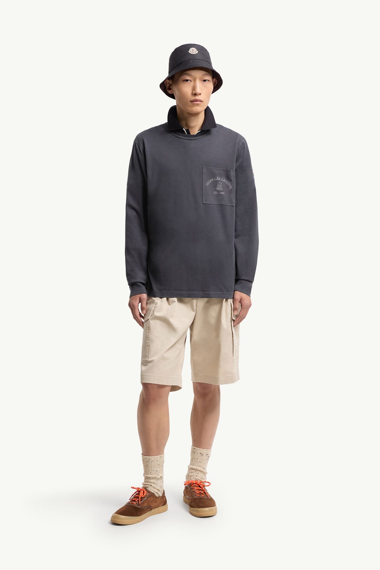 Tシャツ メンズ ネイビーブルー Moncler 0