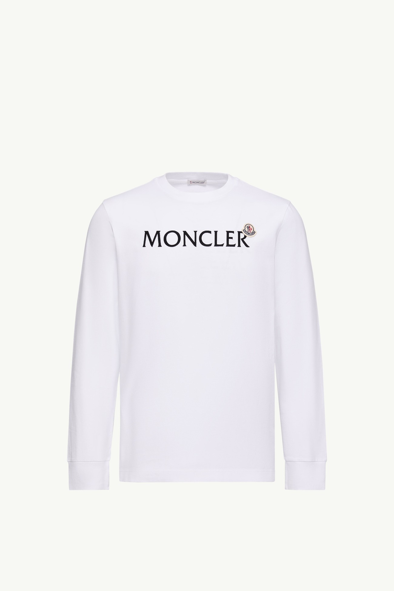 Logo Cotton Sweatshirt Men White Moncler 2